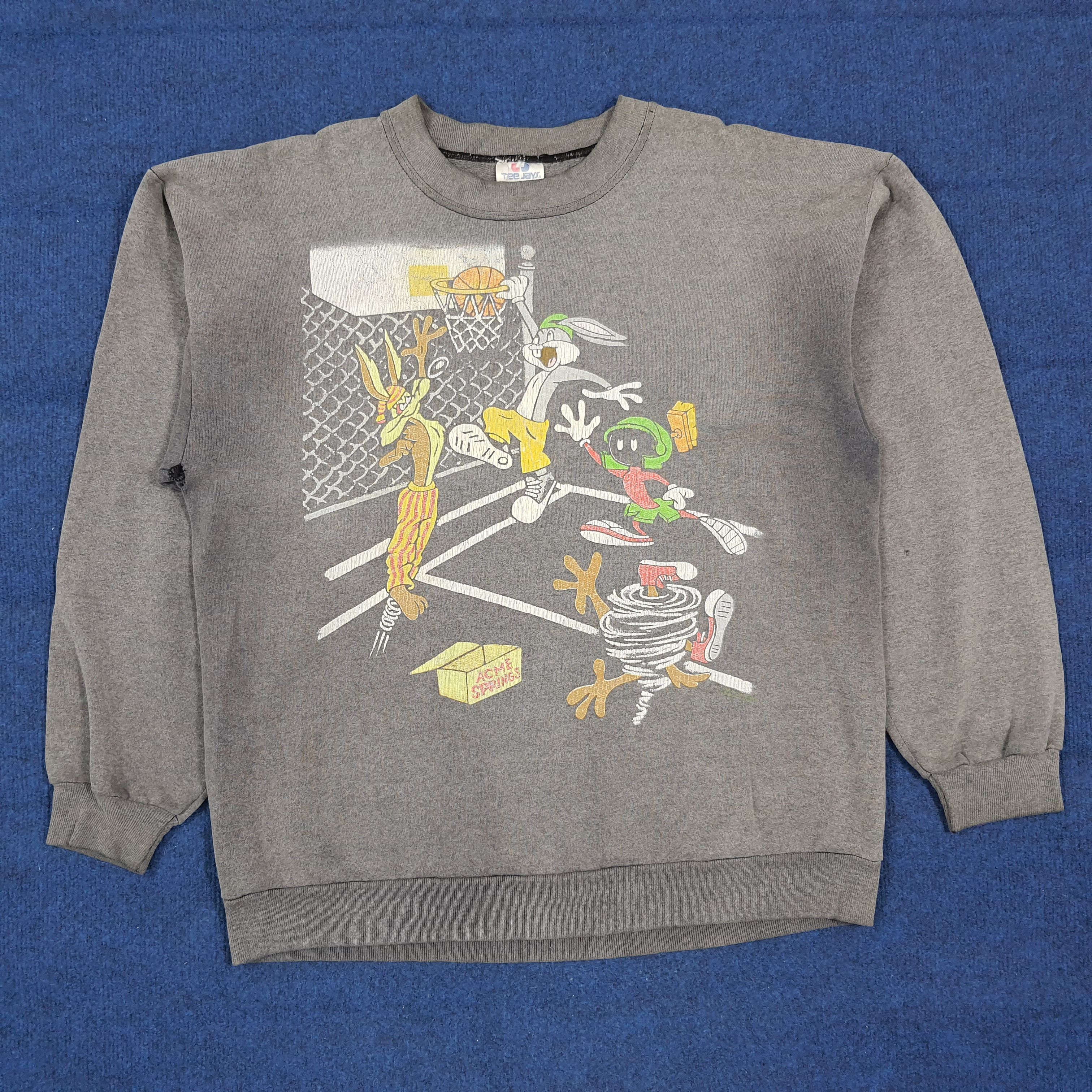 TEE JAYS Vintage Looney Tunes Basketball Graphic Sweatshirt C300N25 Size US M / EU 48-50 / 2 - 1 Thumbnail