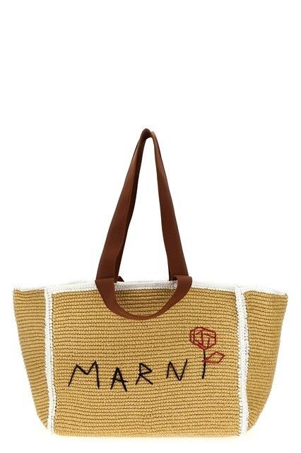Marni MARNI Natural Viscose Tote Bag New Size ONE SIZE - 4 Thumbnail
