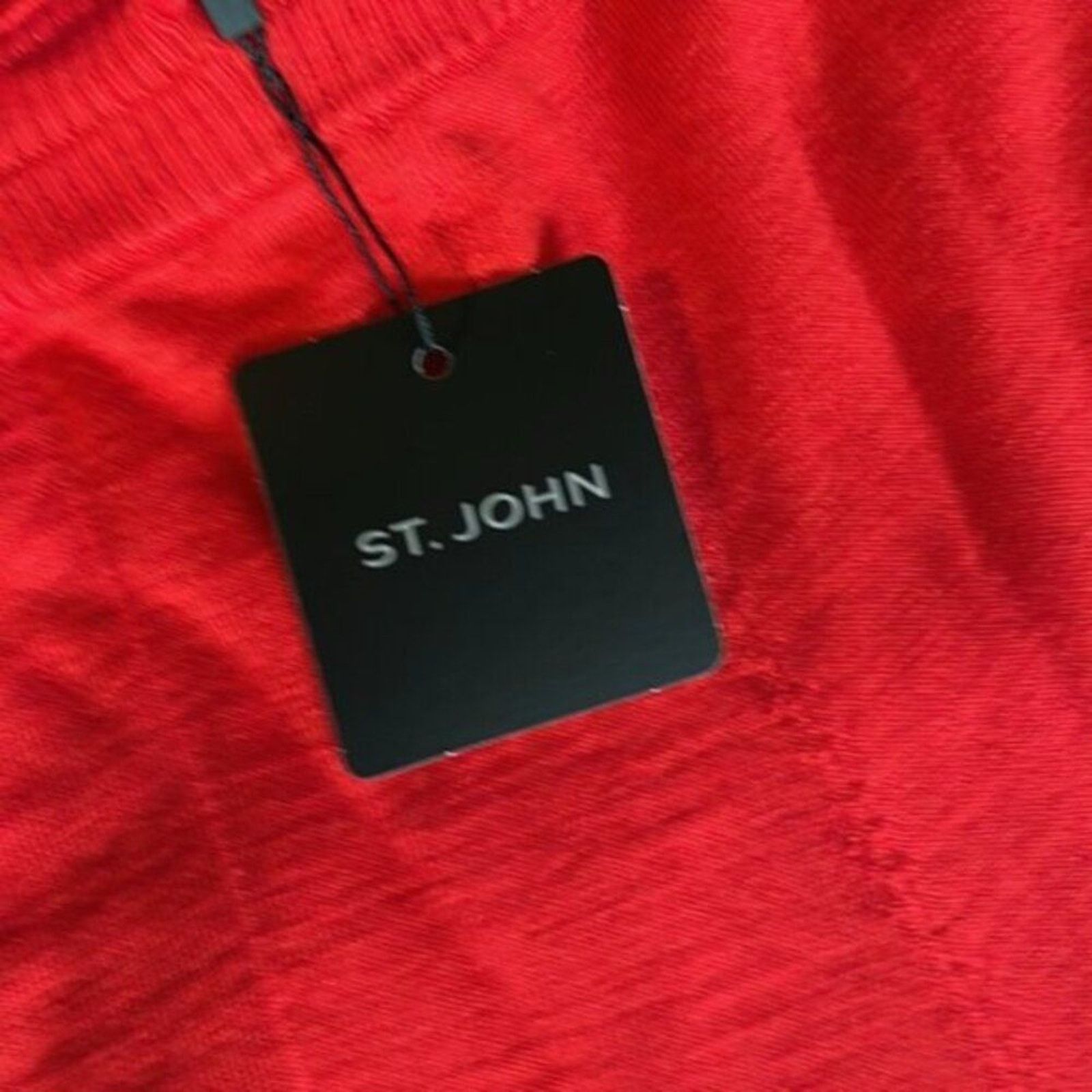 St. John St. John Collection Wool Blend Drawstring Pants Red M Size 30" / US 8 / IT 44 - 4 Thumbnail