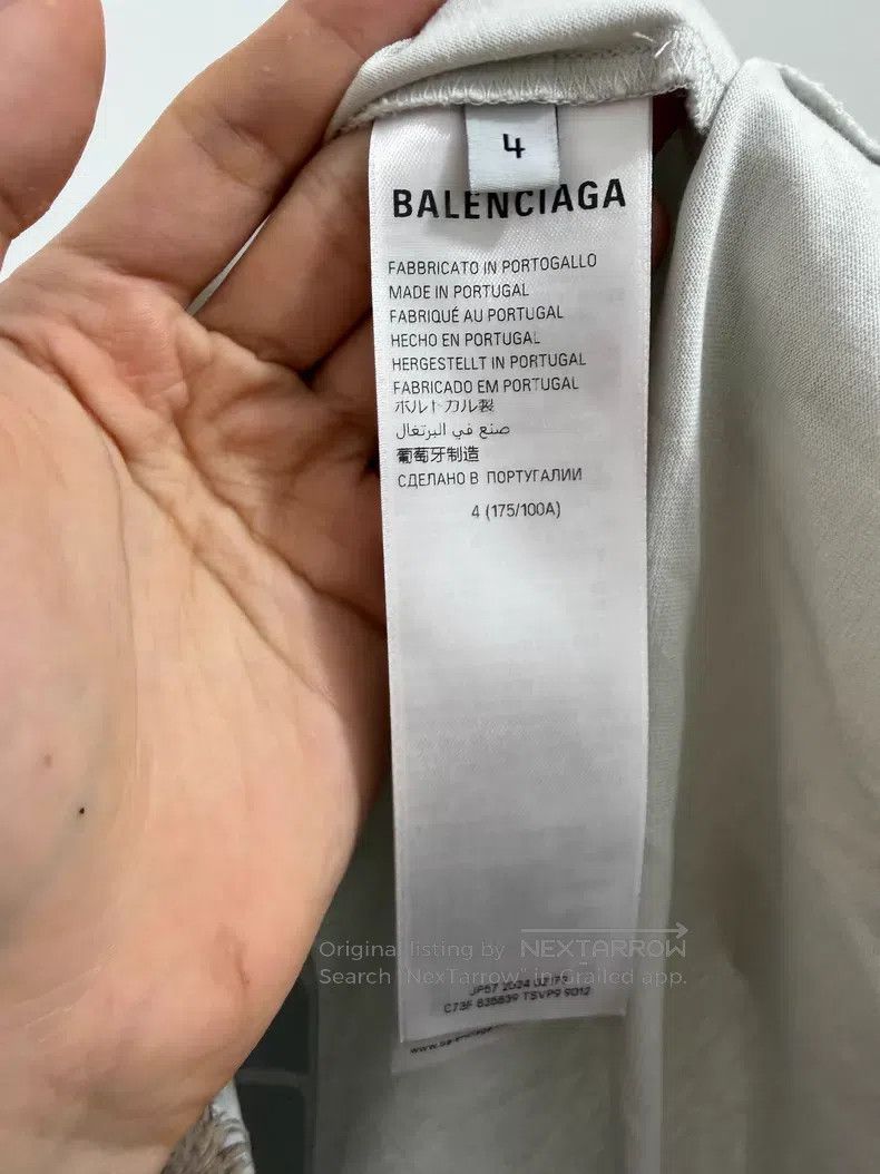 Balenciaga Balenciaga Car Print Round Neck Raglan Long Sleeve T-Shirt Size US XL / EU 56 / 4 - 4 Thumbnail