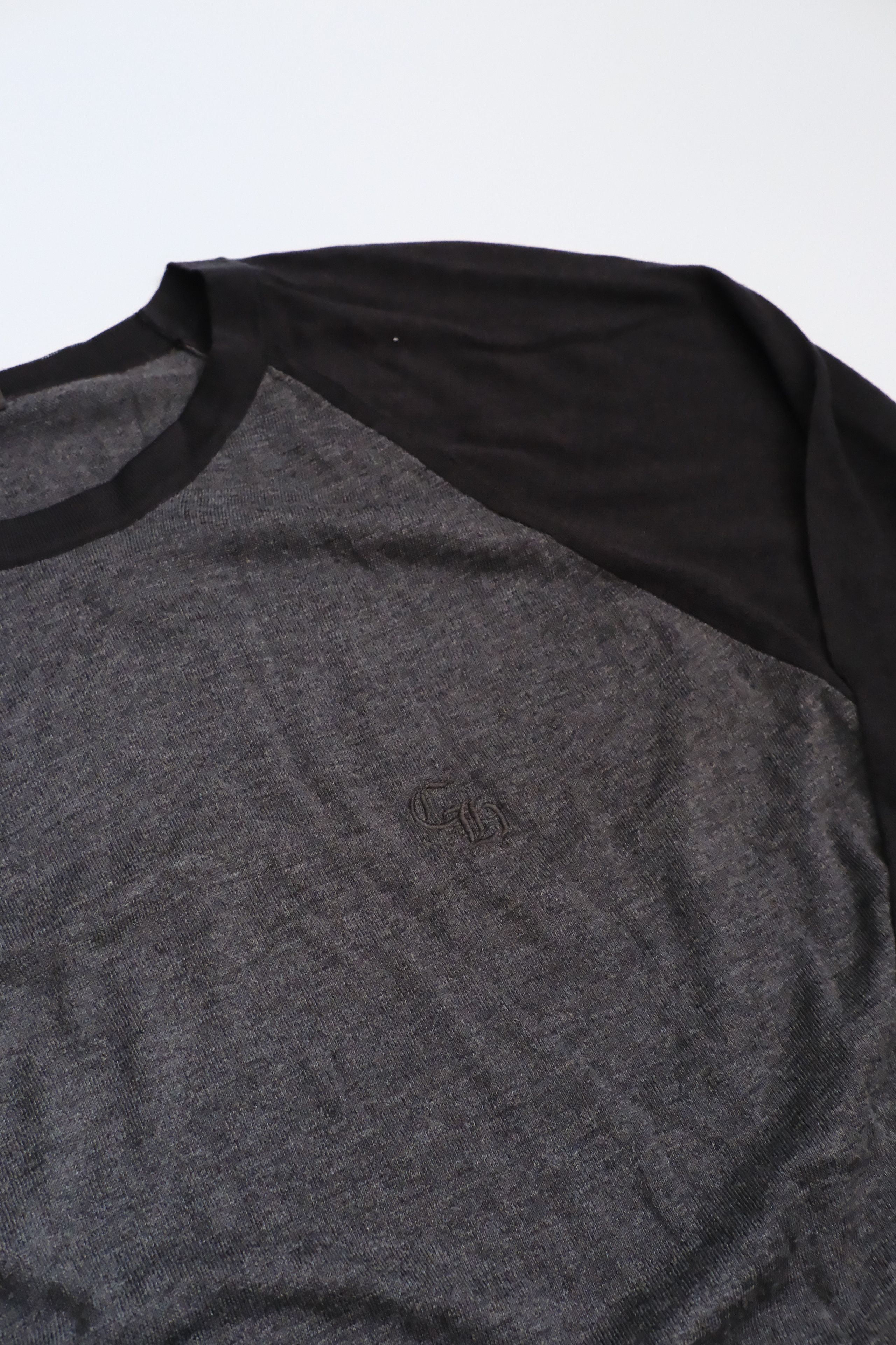 Chrome Hearts Silk Blend Cross Patch Long Sleeve Raglan T-Shirt Size US L / EU 52-54 / 3 - 3 Thumbnail