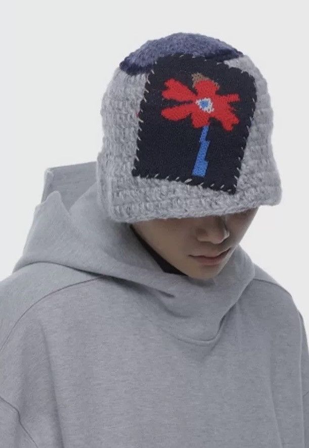 Japanese Brand Outdoor retro floral knitted tulip hat bucket hat Size ONE SIZE - 1 Thumbnail