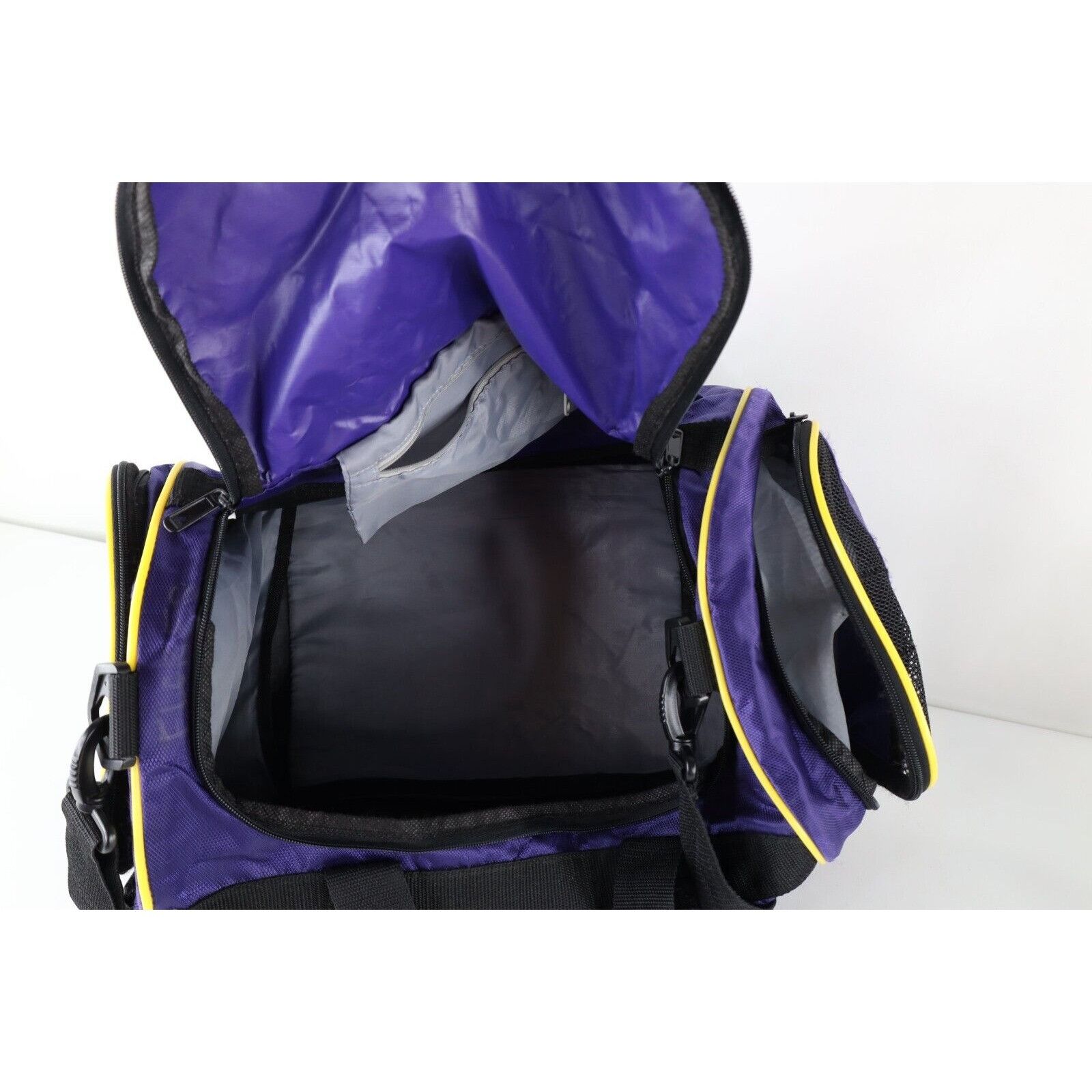 Adidas × Vintage Vintage 90s Adidas Distressed Big Logo Handled Duffel Bag Size ONE SIZE - 11 Thumbnail