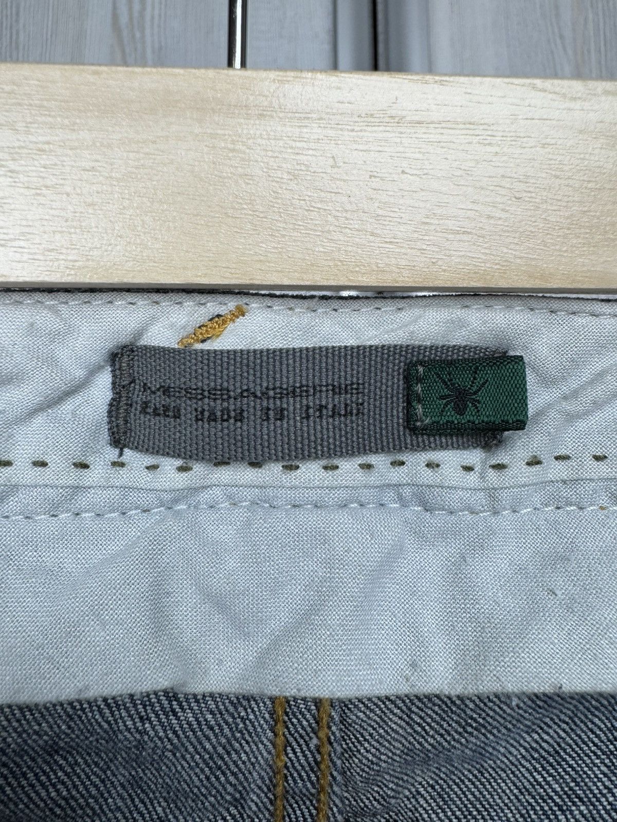 Messagerie MESSAGERIE Blue Selvedge Denim Spider Slim Italian Jeans Size US 34 / EU 50 - 9 Thumbnail