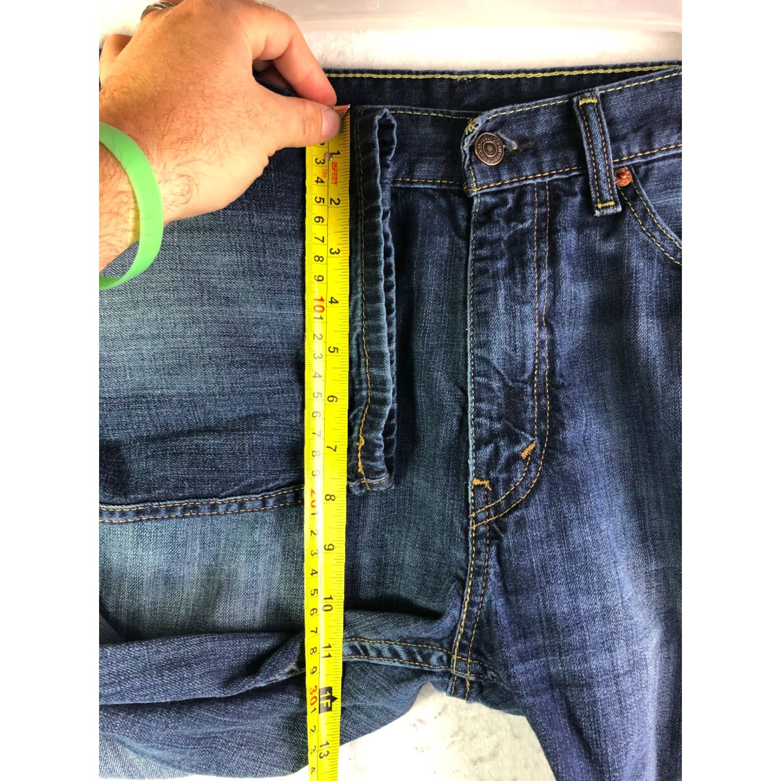 Levi's Levi's 505 Mid Rise Straight Leg Jeans Mens Size W33 L32 Blue Denim Size US 33 - 6 Thumbnail
