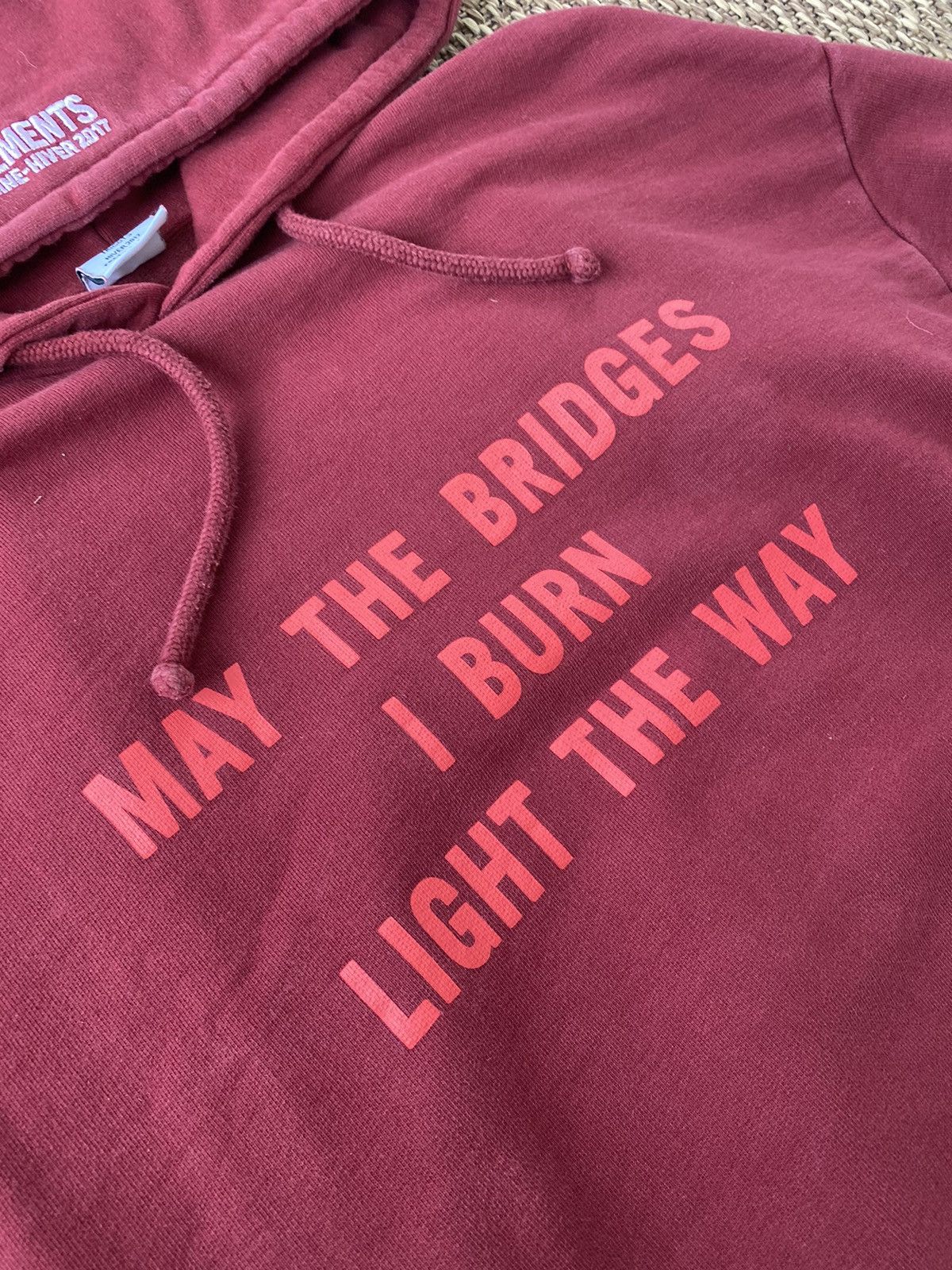 Vetements Vetements May The Bridges I Burn Hoodie Size US XL / EU 56 / 4 - 4 Thumbnail