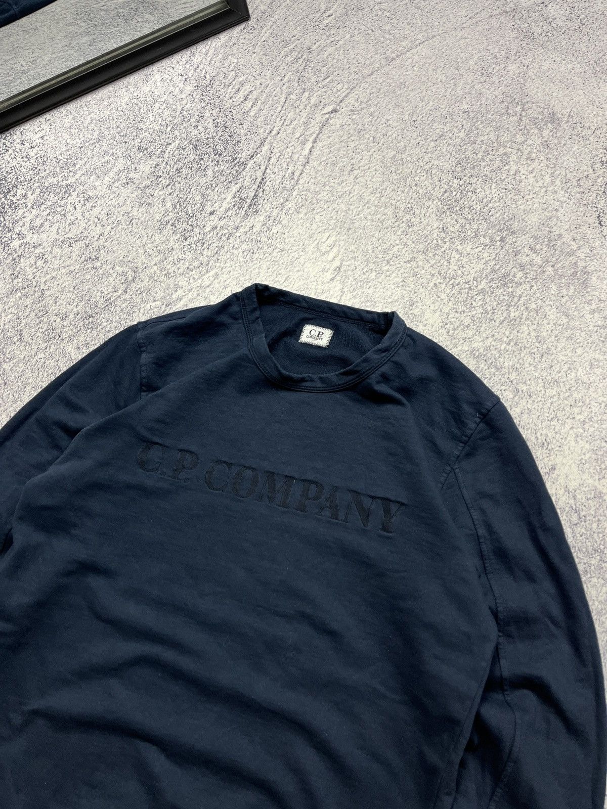 C.P. Company × Massimo Osti × Other C.P. Company Big Embroidered Logo Cotton Navy Sweatshirt Size US M / EU 48-50 / 2 - 5 Thumbnail