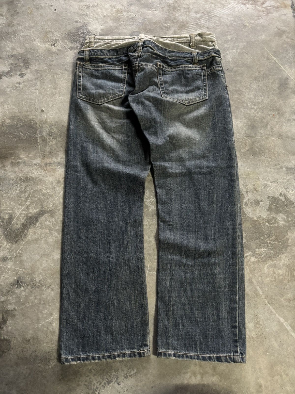 Hysteric Glamour JAPANESE double waist panelled jeans goth punk style Size US 34 / EU 50 - 11 Thumbnail