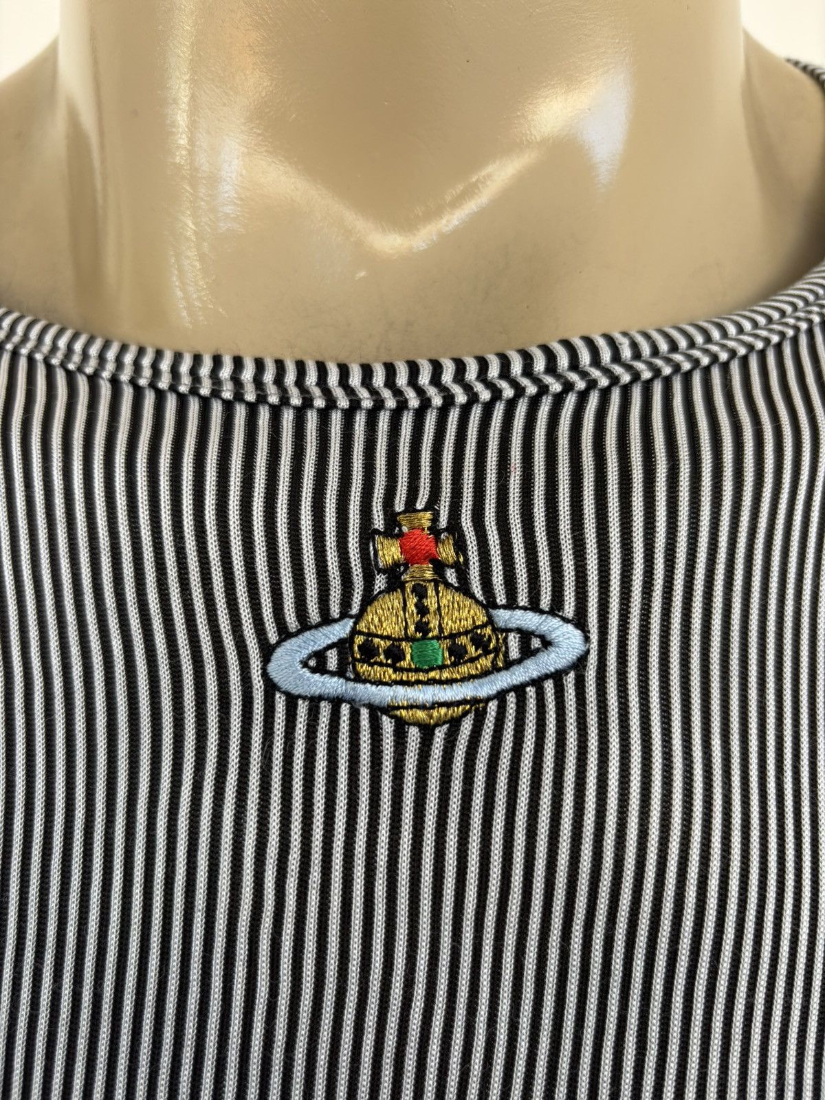 Malcolm McLaren × Seditionaries × Vivienne Westwood 1990s COUTURE Ribbed T-Shirt Size US M / EU 48-50 / 2 - 5 Thumbnail