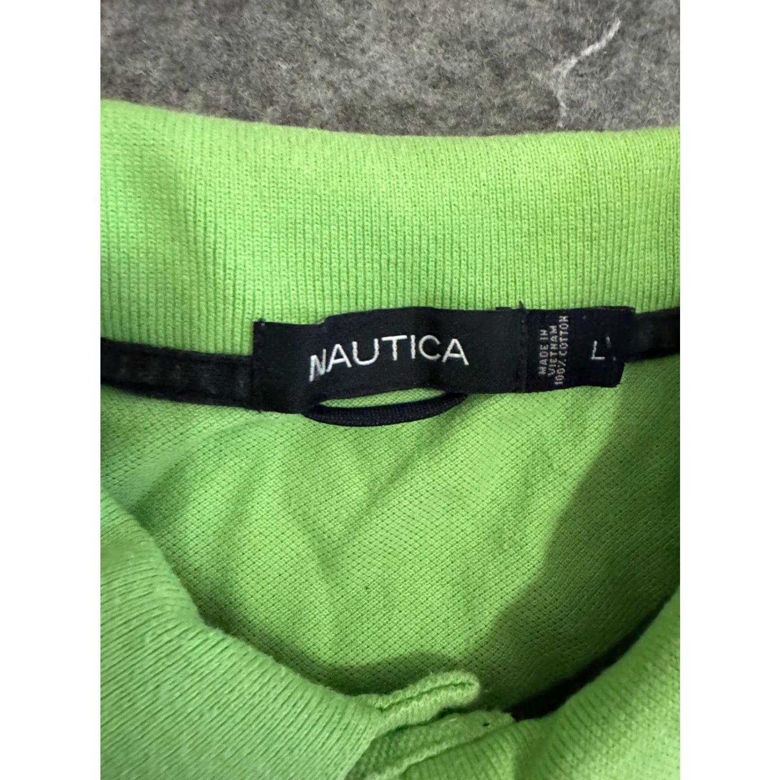 Nautica Nautica Polo Shirt Mens Size Large Green Short Sleeve Casual Solid Logo Button Collared Size US L / EU 52-54 / 3 - 2 Thumbnail