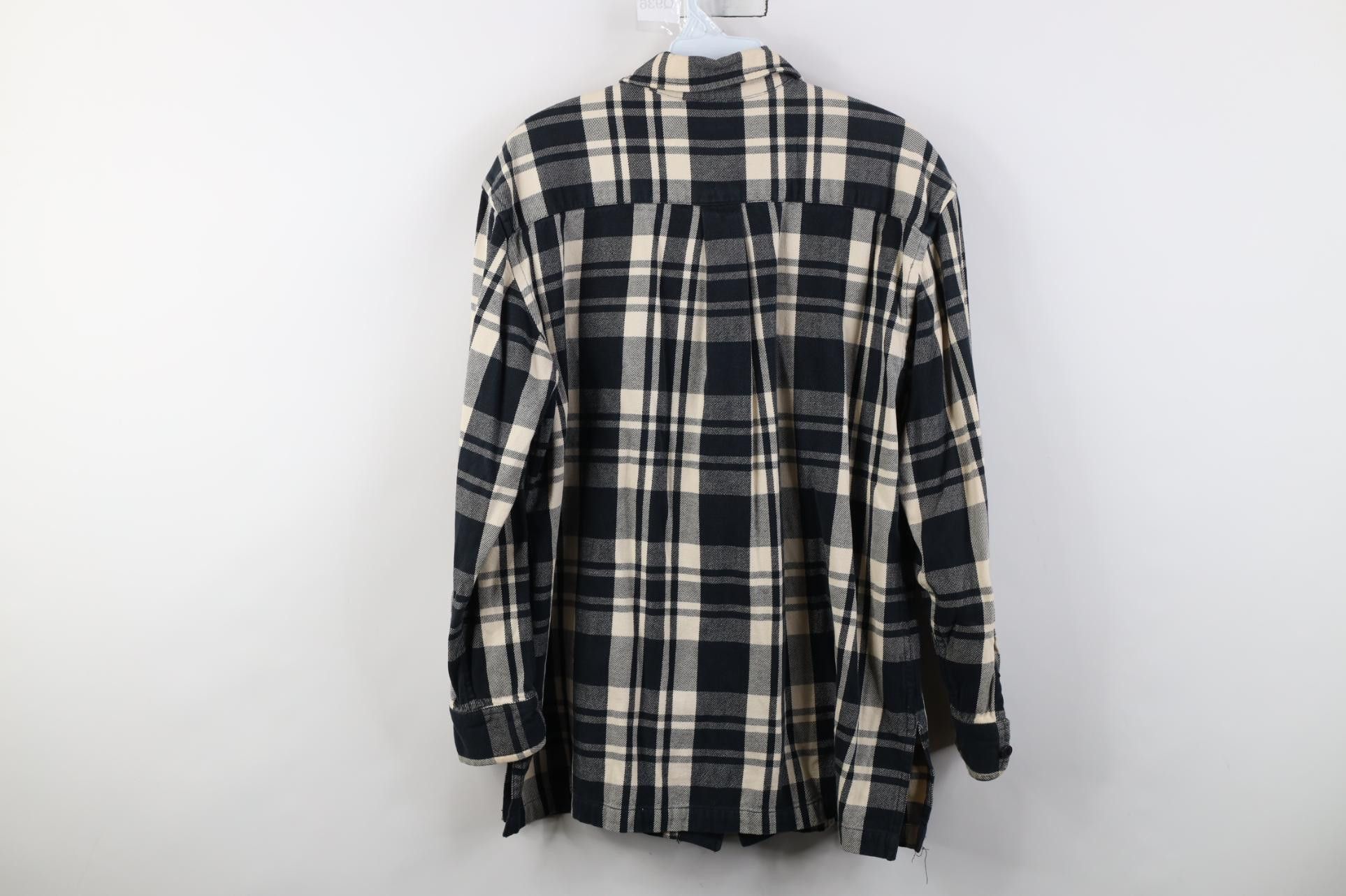 Polo Ralph Lauren Vintage 90s Ralph Lauren Spell Out Flannel Shirt Zip Jacket Size M / US 6-8 / IT 42-44 - 16 Thumbnail