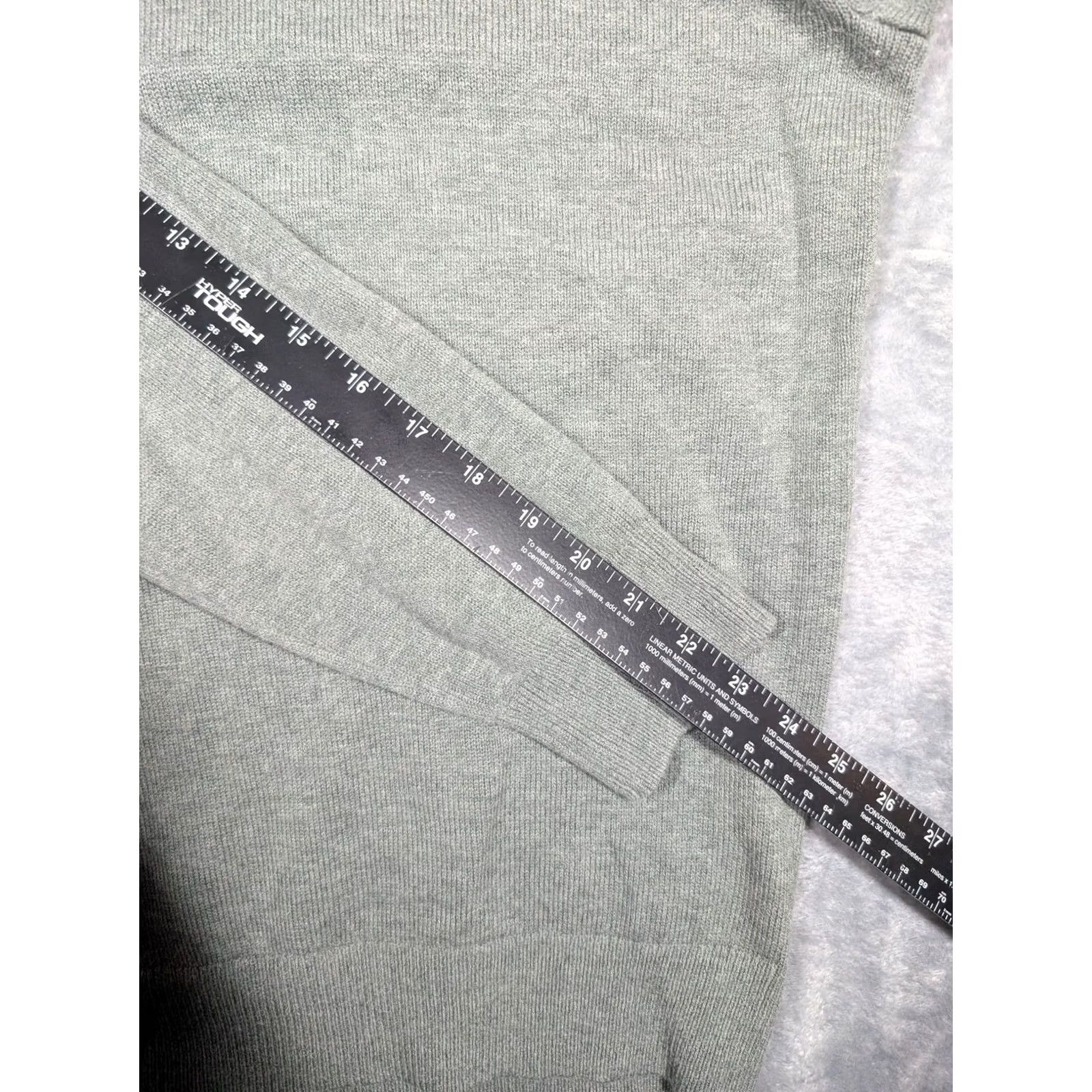 UNTUCKit UNTUCKit Sweater Mens Small Gray Shawl Collar Merino Wool Cotton Pullover Size US S / EU 44-46 / 1 - 4 Thumbnail