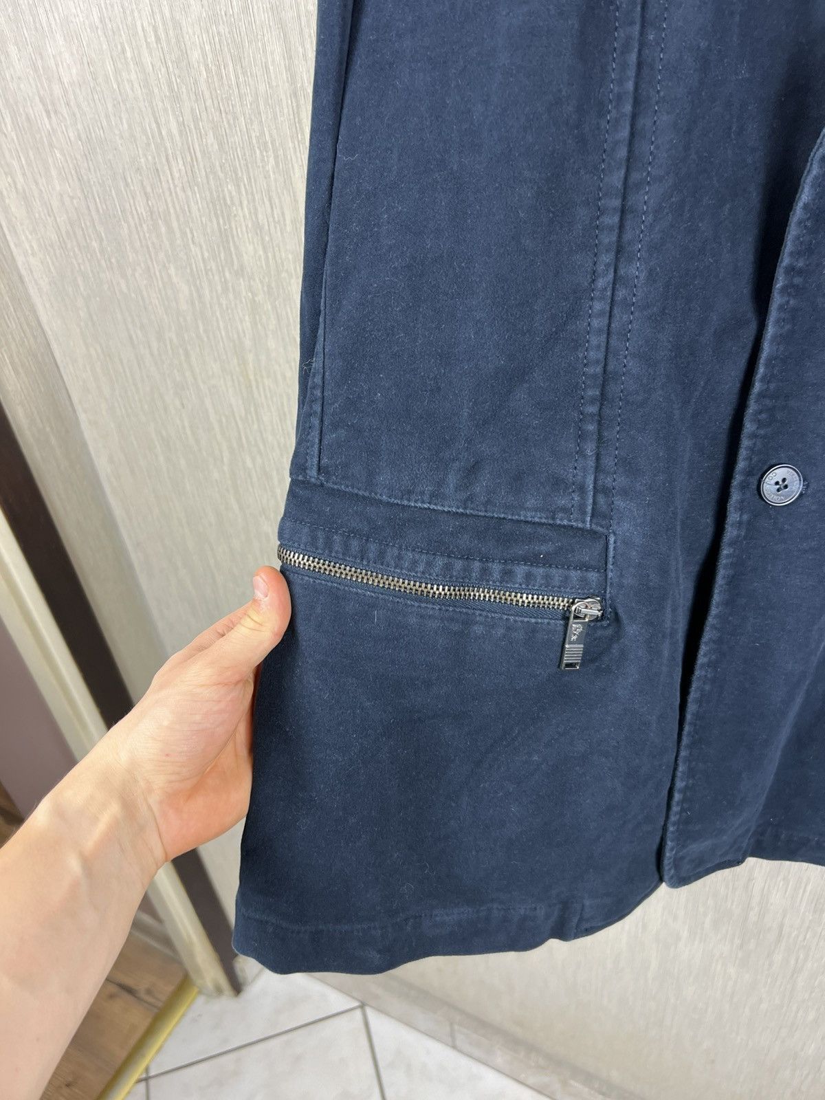 Versace Versace collection classic navy blazer jacket leather luxury Size US L / EU 52-54 / 3 - 18 Thumbnail