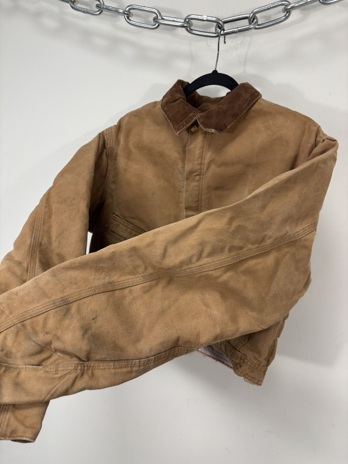Carhartt Vintage Carhartt Workwear Orange/Brown Boxy Cropped Jacket Size US M / EU 48-50 / 2 - 8 Thumbnail