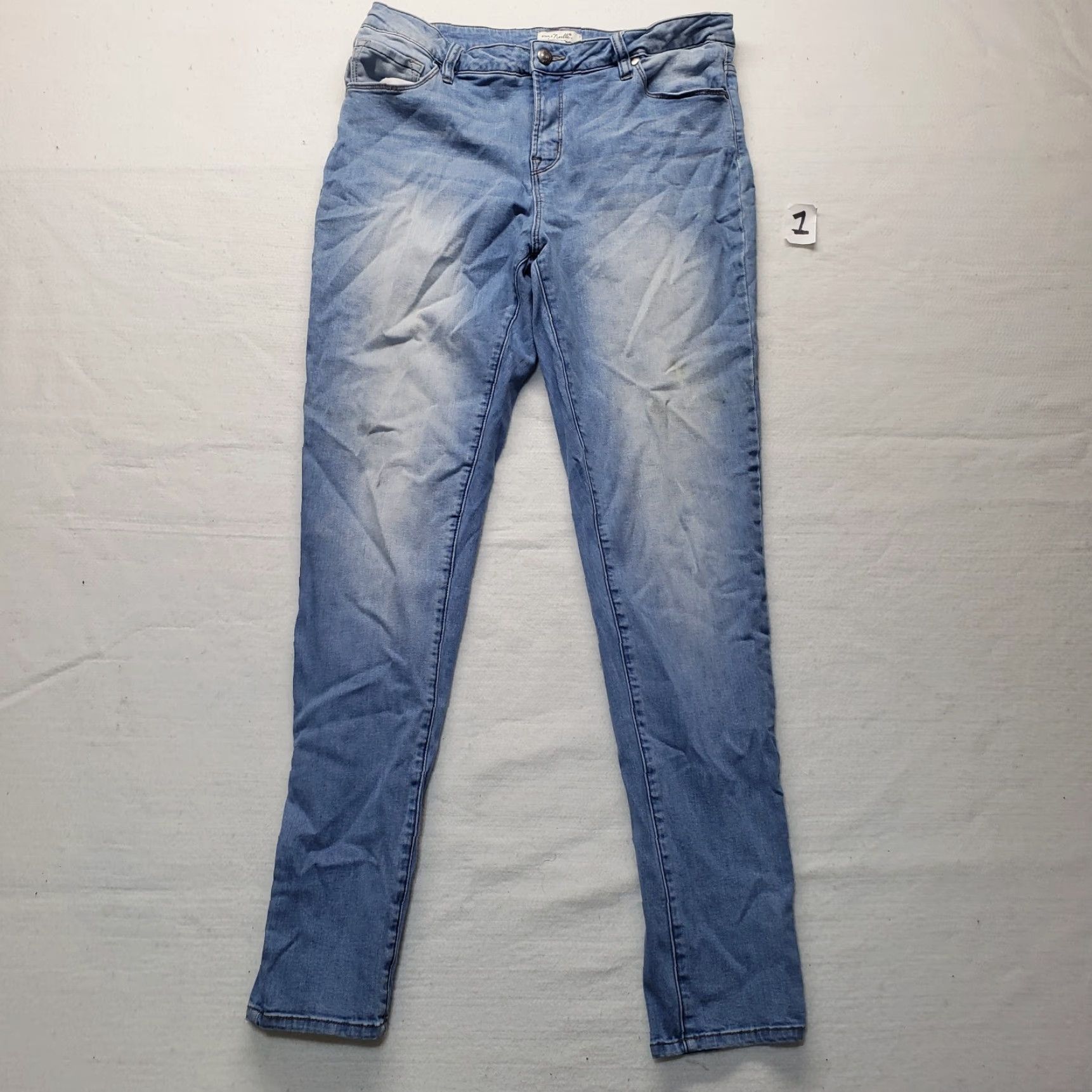 Denime Simply Noelle Jeans Skinny Pants Adult Women's Size 12 Blue Denim Stretch Regular Size 34" / US 12 / IT 48 - 2 Thumbnail