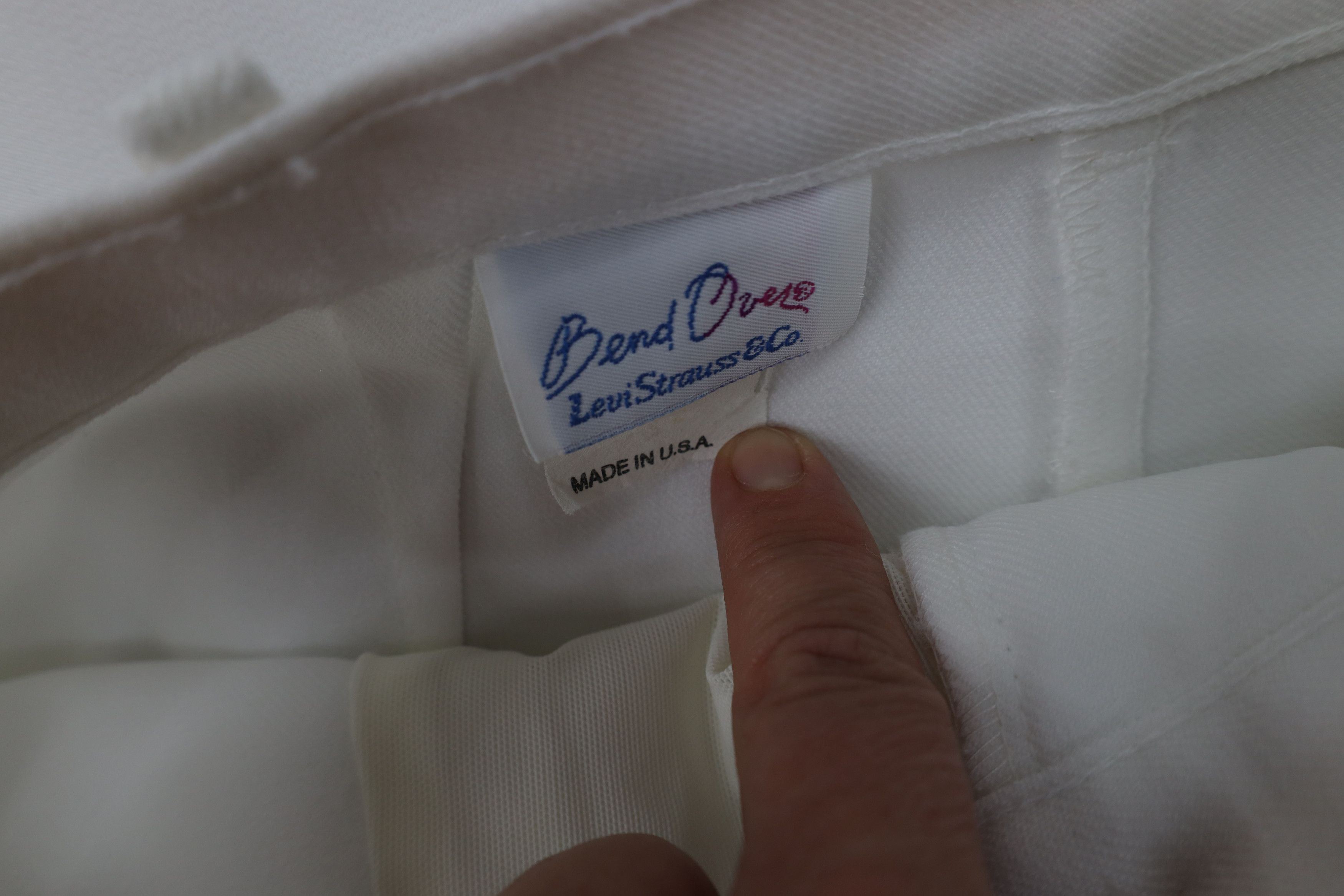 Levi's Vintage 70s 80s Levis Fit Pleated Knit Chino Pants White USA Size 28" / US 6 / IT 42 - 7 Thumbnail
