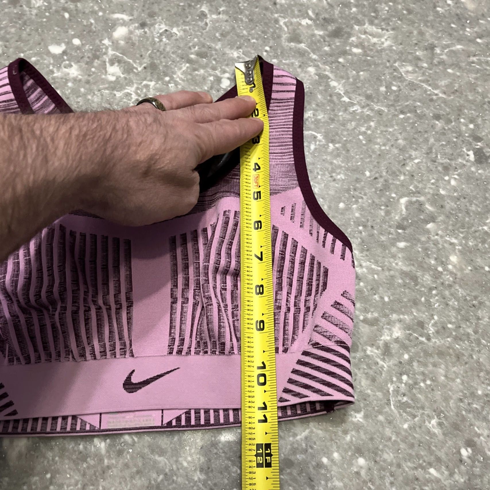 Nike NIKE Breath SPORTS Bra Burgundy XS Womens Sports Bra Dri-FIT High Support Racerback Pullover Wireless Full Coverage Size ONE SIZE - 6 Thumbnail