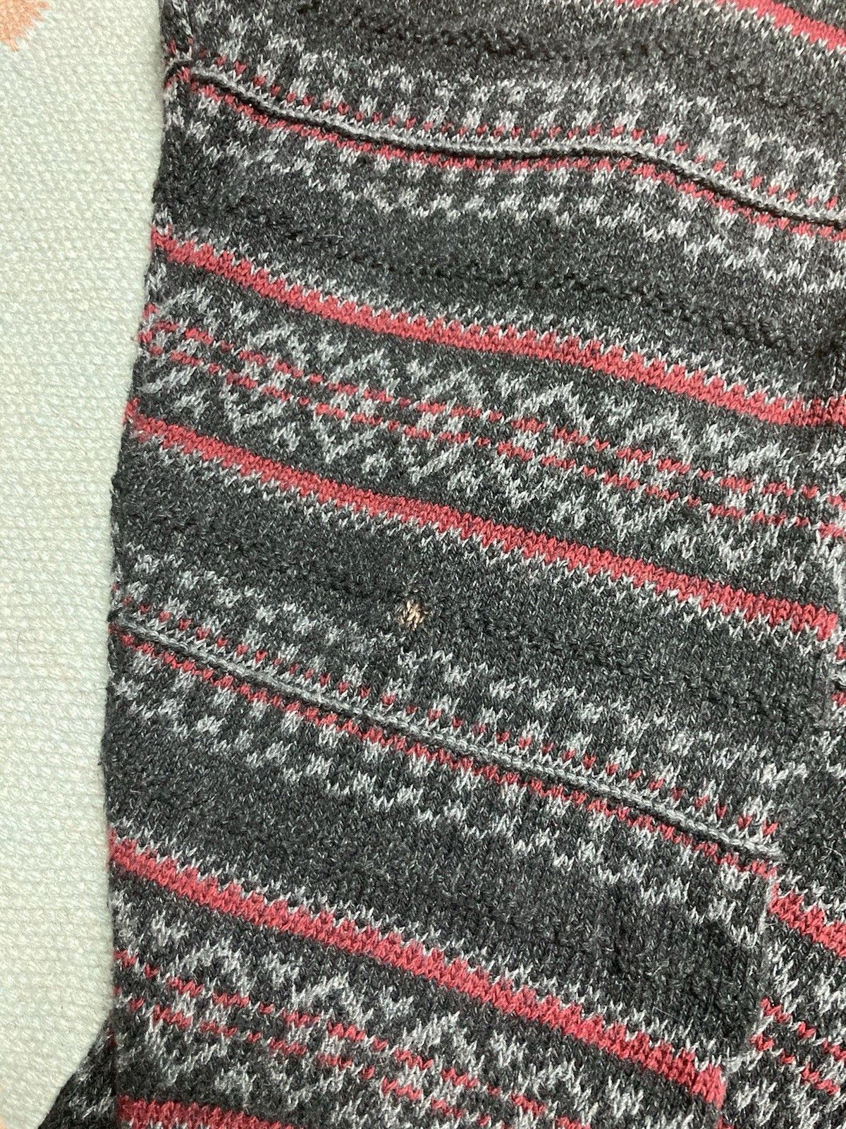 Vintage knit sweater falls creek hand framed cotton blend diamonds L Size US L / EU 52-54 / 3 - 6 Thumbnail