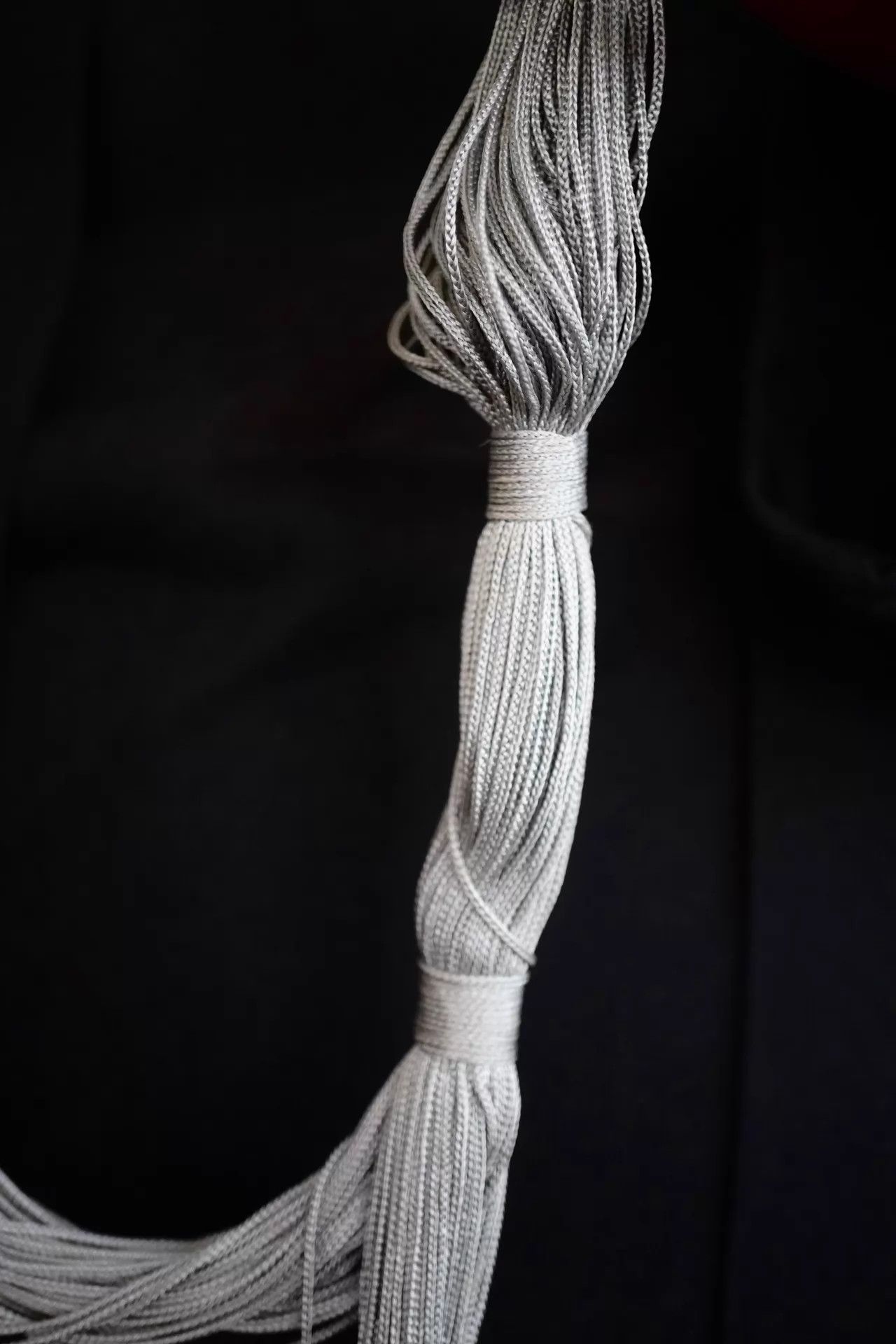 Maison Margiela Margiela 2000s Gray Cotton Necklace Size ONE SIZE - 7 Thumbnail