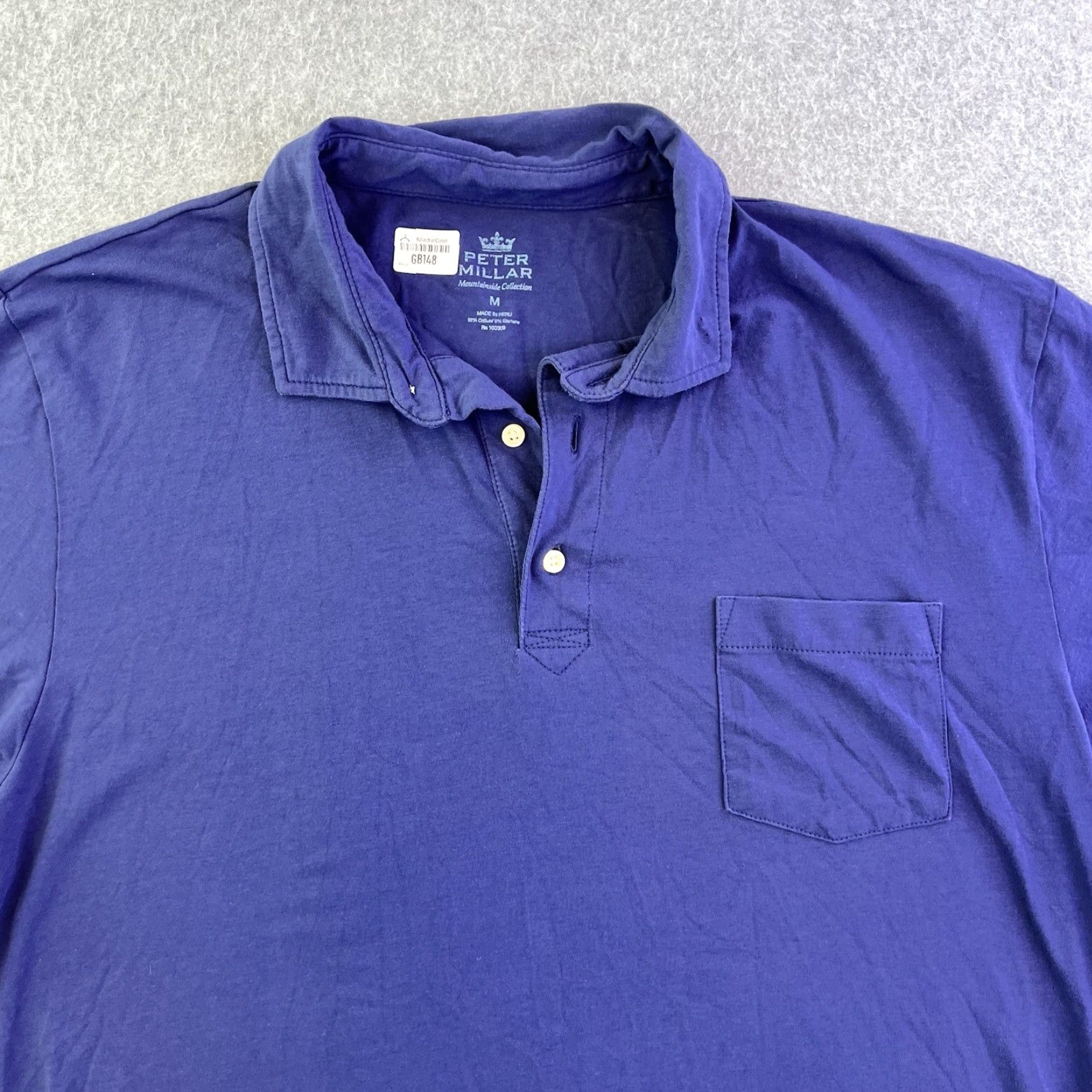 Peter Millar VINTAGE Peter Millar Polo Shirt Mens Medium Blue Short Sleeve Mountainside Collection Size US M / EU 48-50 / 2 - 4 Thumbnail