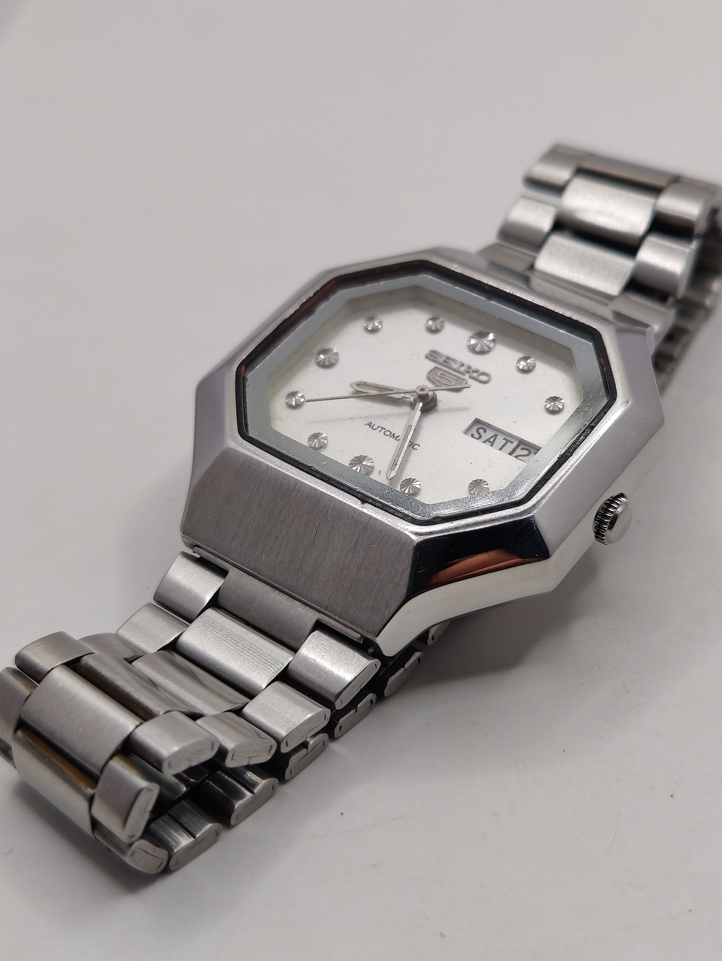Seiko Seiko 5 Automatic Day/Date Men's wrist watch Japan Size 36 - 10 Thumbnail