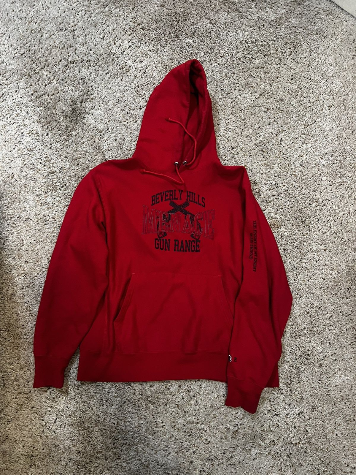 image of Menace Hoodie in Red, Men's (Size Large)