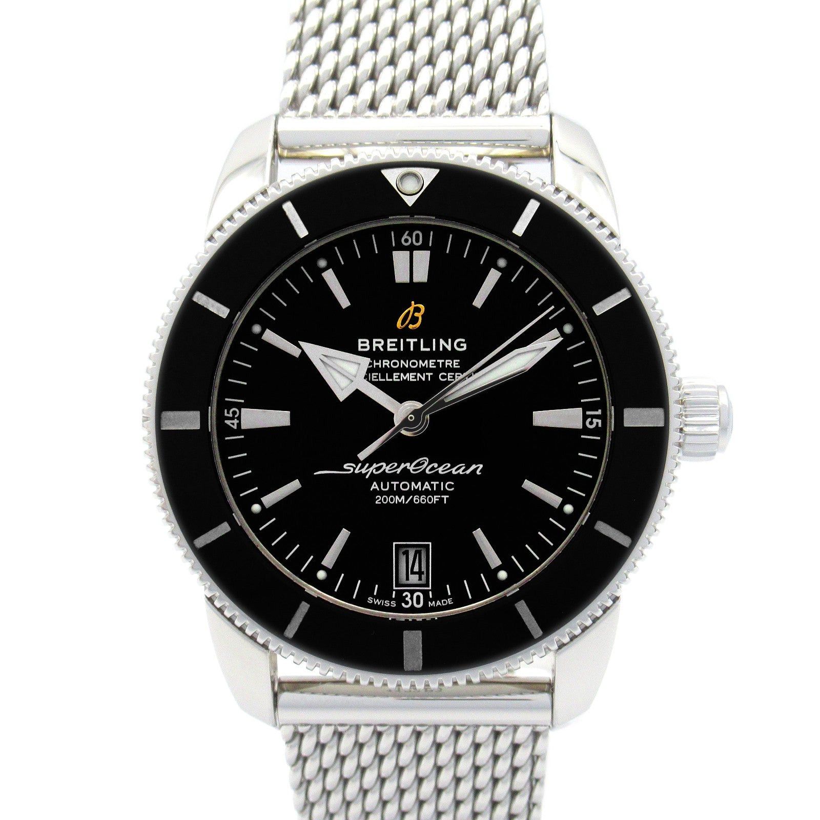 Breitling Superocean Heritage B20 Mens Watch Automatic Winding Stainless Steel Black