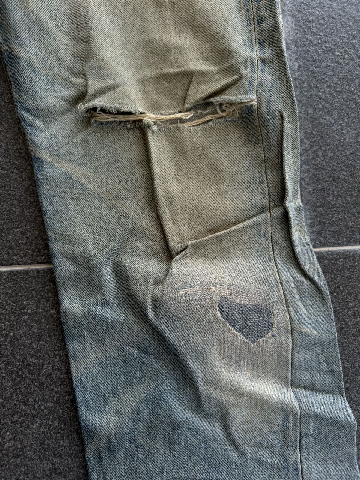 Levi's Vintage 80s Levi's 501 Selvedge Distressed Jeans Kurt Cobain Size US 31 - 5 Thumbnail