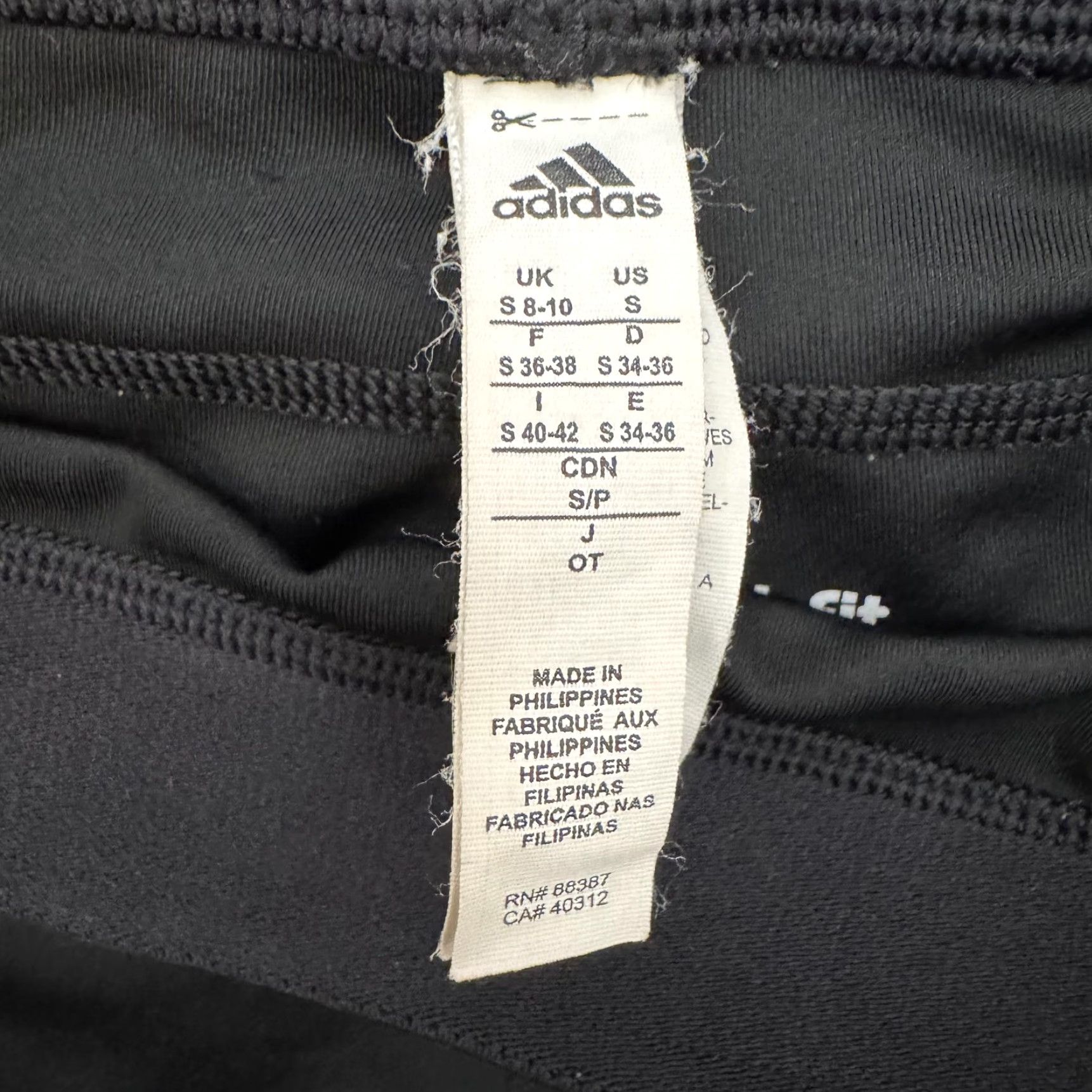 Adidas Adidas Leggings Womens Small Black Techfit Climalite Performance Gym & Training Size 28" / US 6 / IT 42 - 6 Thumbnail