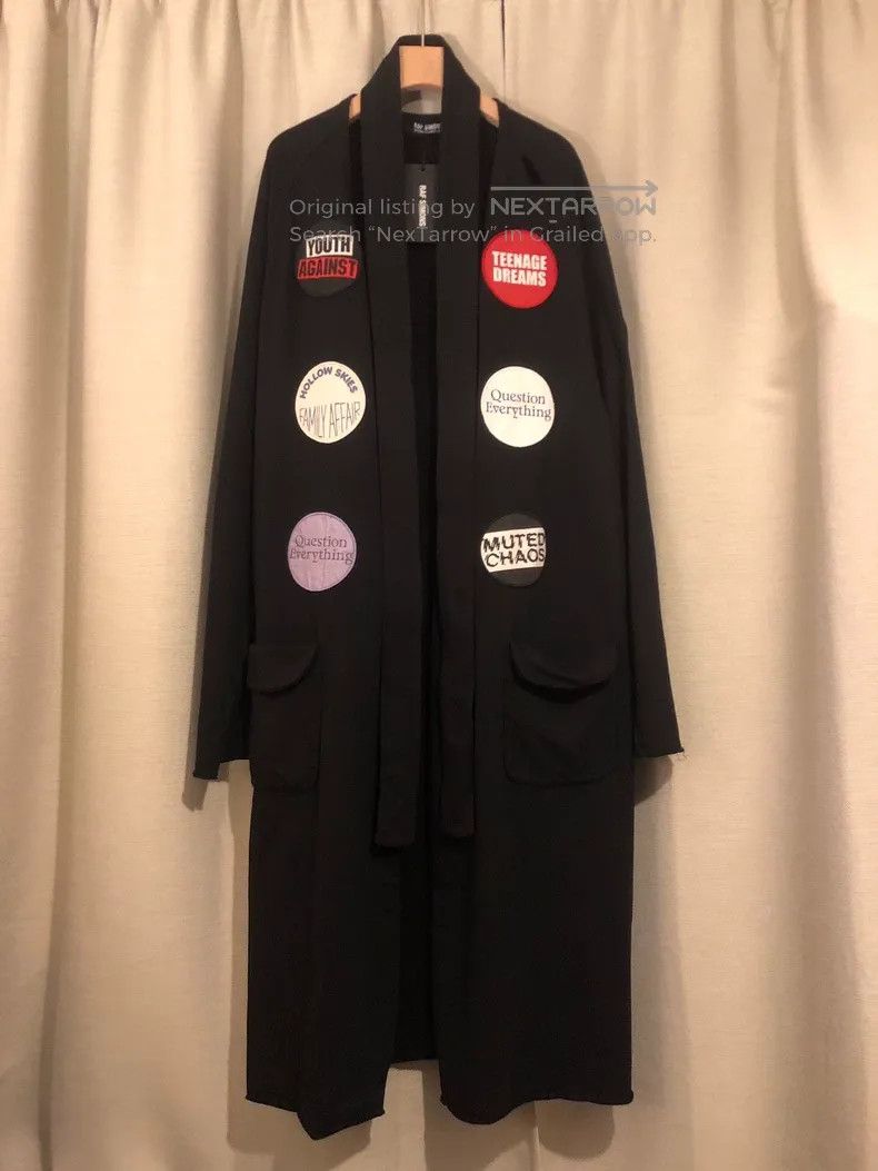 Raf Simons AW04-05 “Waves” asymmetrical-zip rider jacket | Grailed