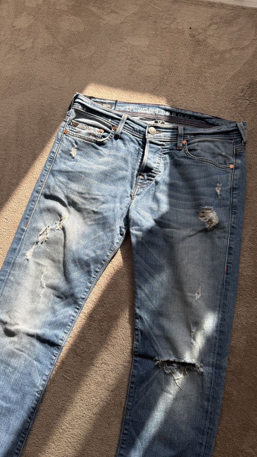 Hysteric Glamour True Religion WestBrook Ripped Washed Distressed Jeans amiri Size US 32 / EU 48 - 2 Thumbnail