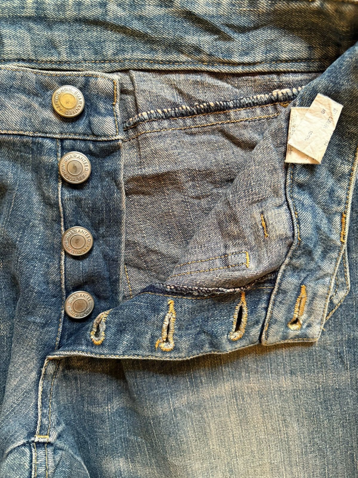 Japanese Brand Vintage Japanese Mud Wash Bush Pants Flare Jeans Size 28" / US 6 / IT 42 - 9 Thumbnail