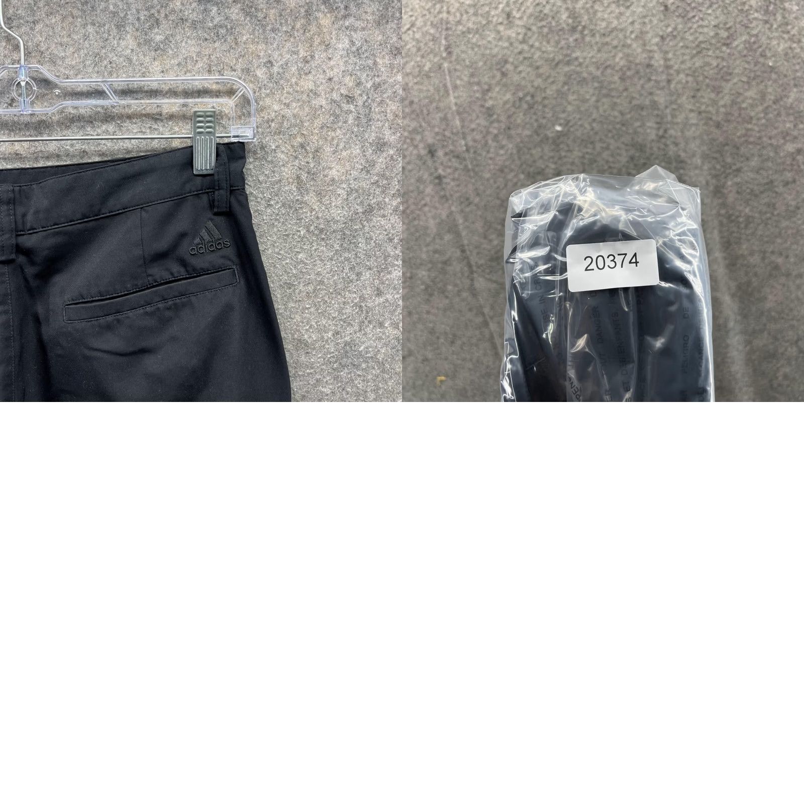 Adidas Adidas Shorts Men 30 Black Chino Flat Front Climalite Athletic Golf Trefoil Size US 30 / EU 46 - 9 Thumbnail
