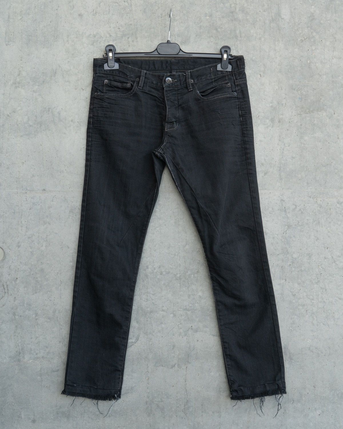 image of Rick Owens x Rick Owens Drkshdw Berlin Cut Denim in Black, Men's (Size 28)