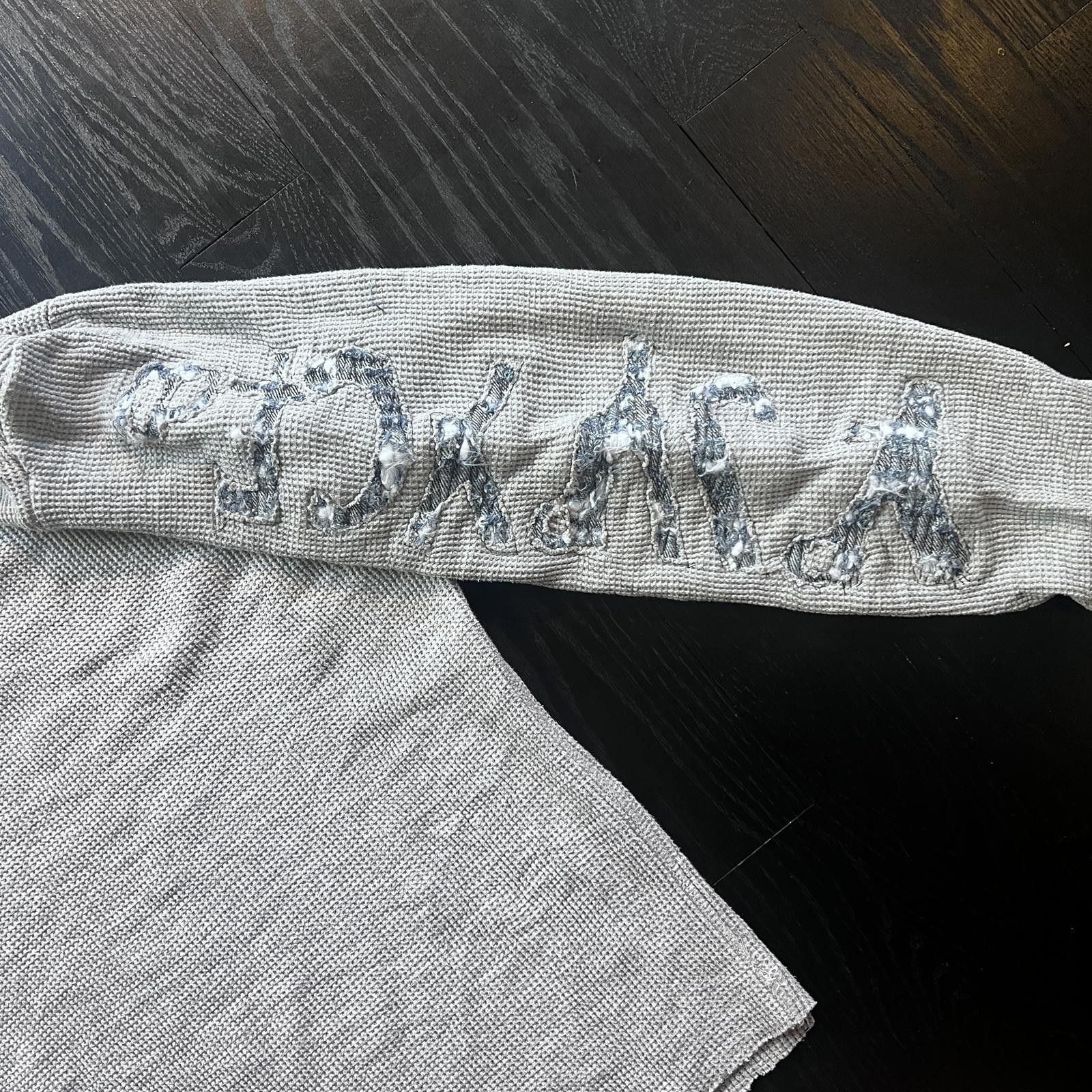 Designer NKRTW Waffle Thermal Long Sleeve Shirt Grey Size US L / EU 52-54 / 3 - 2 Thumbnail