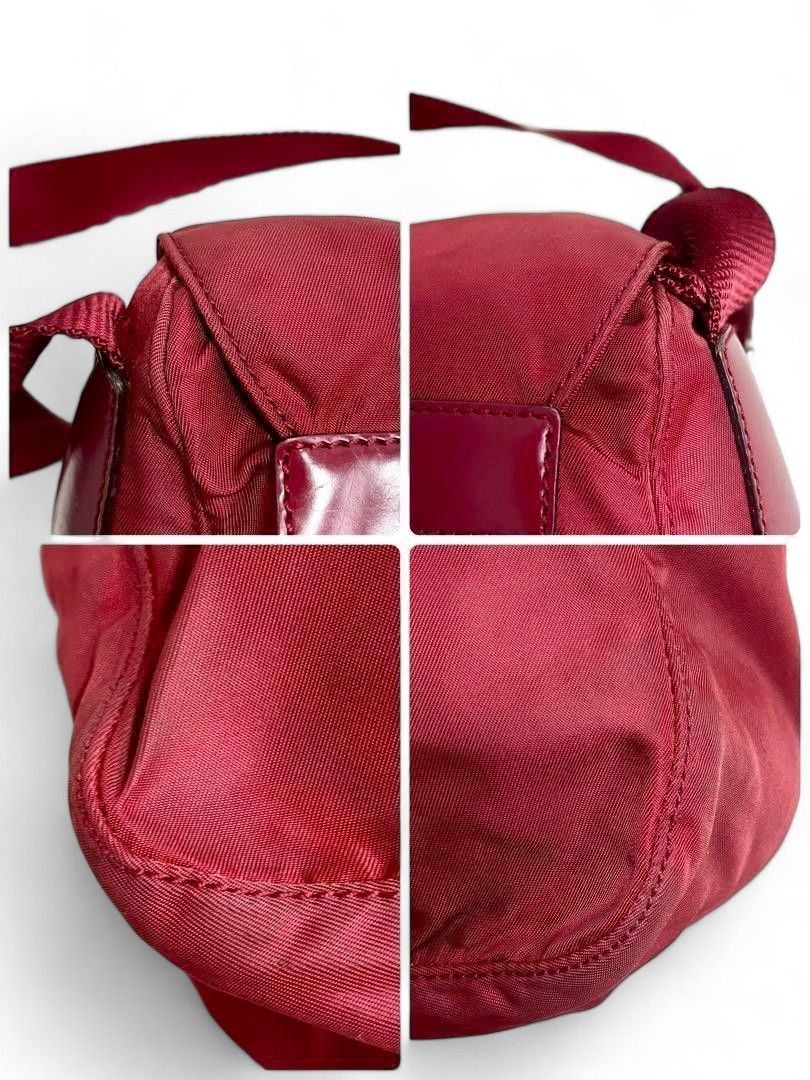 Prada Prada - Shoulder Bag Messenger Red Triangle Logo Plate Nylon Size ONE SIZE - 5 Thumbnail