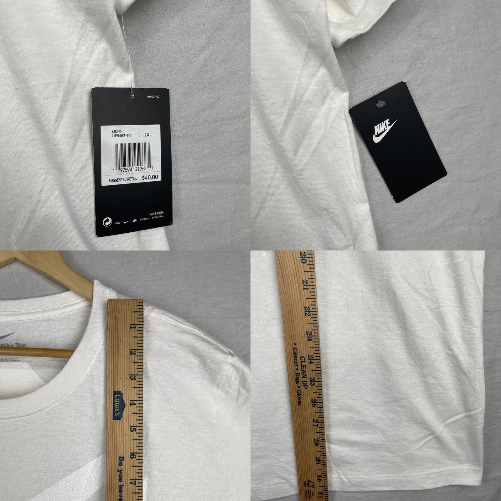 Nike Kobe Bryant Nike Shirt Mens 2XL White Halo Mamba HF6453-100 Short Sleeve Size US XXL / EU 58 / 5 - 8 Thumbnail