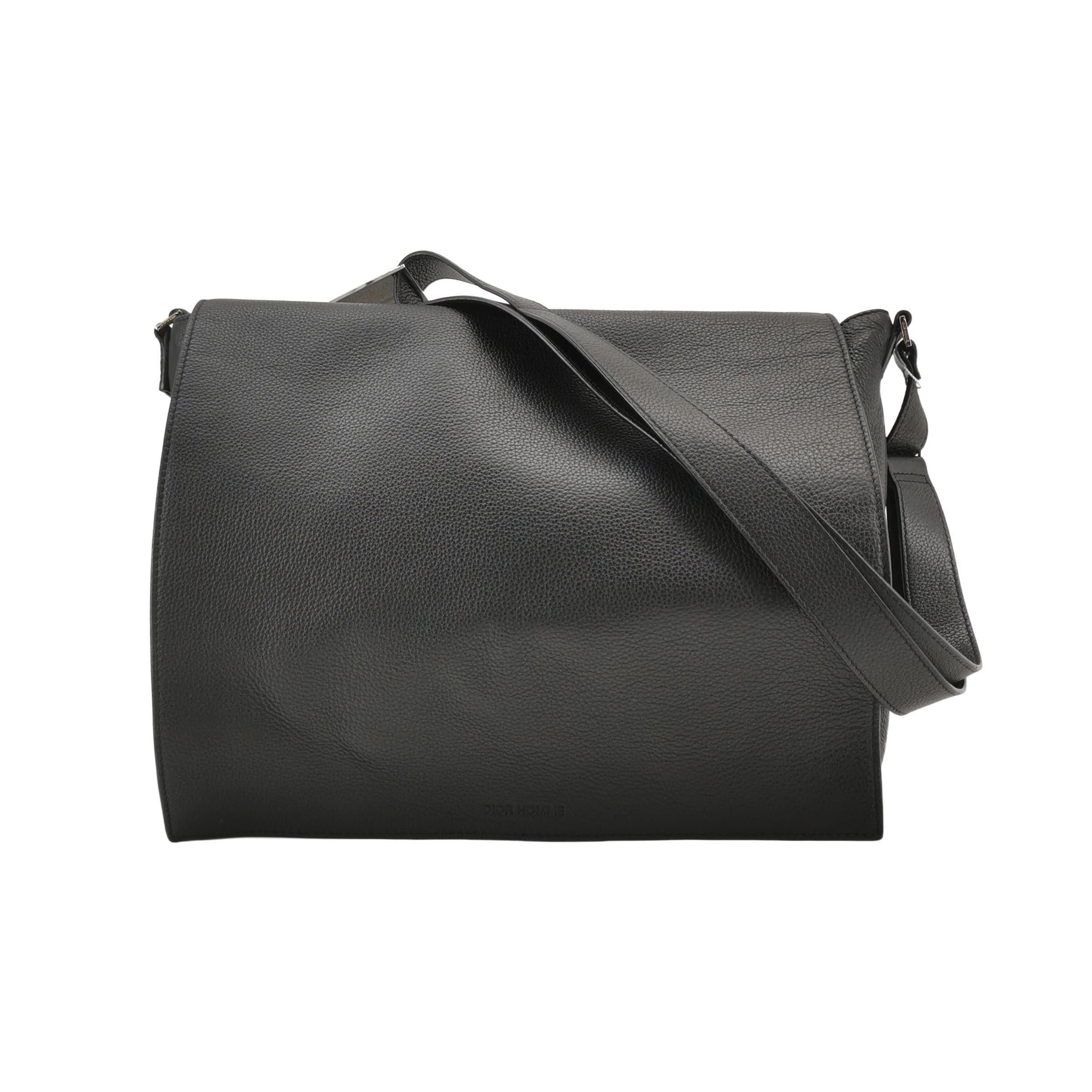 Dior × Hedi Slimane Dior Homme AW06 Deville Leather Messenger Bag