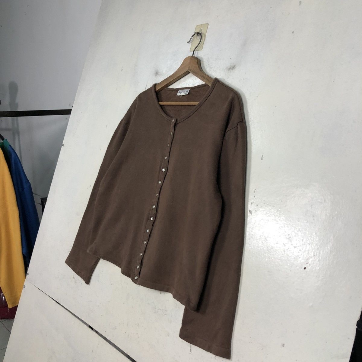 agnes b. 📌Vintage Snap Button Cardigan Agnes B. Rich Brown Size US M / EU 48-50 / 2 - 4 Thumbnail