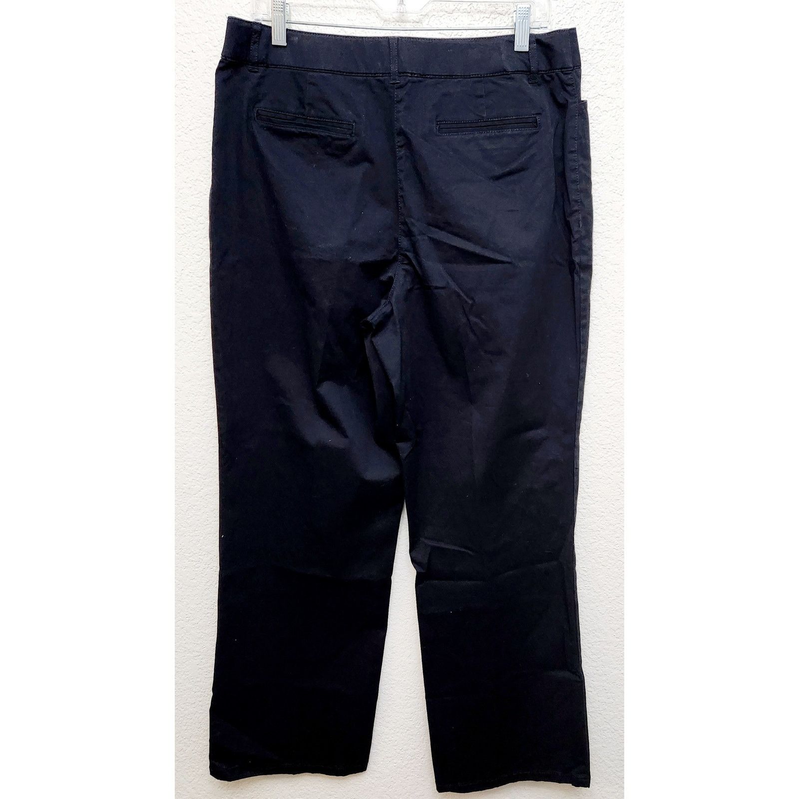 Other Croft & Barrow Black Flat Front Slashed Pockets Pants 12 Size 34" / US 12 / IT 48 - 3 Thumbnail