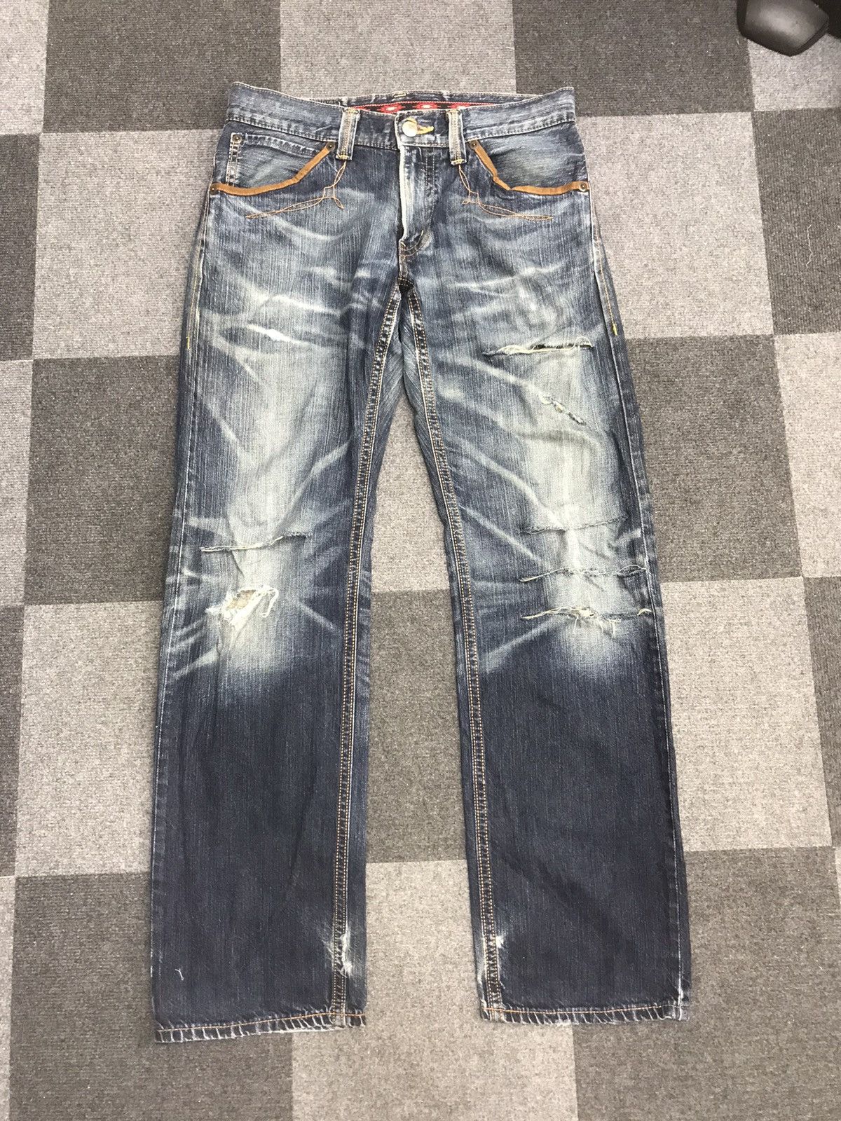 Edwin Edwin XV Distressed Jeans Size US 34 / EU 50 - 3 Thumbnail