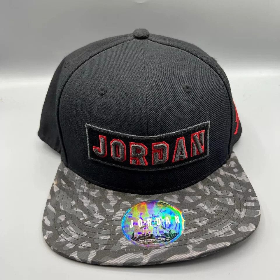 Jordan Brand Air Jordan Hat Men Embroidered Jumpman Snap Back Cap Size ONE SIZE - 2 Thumbnail