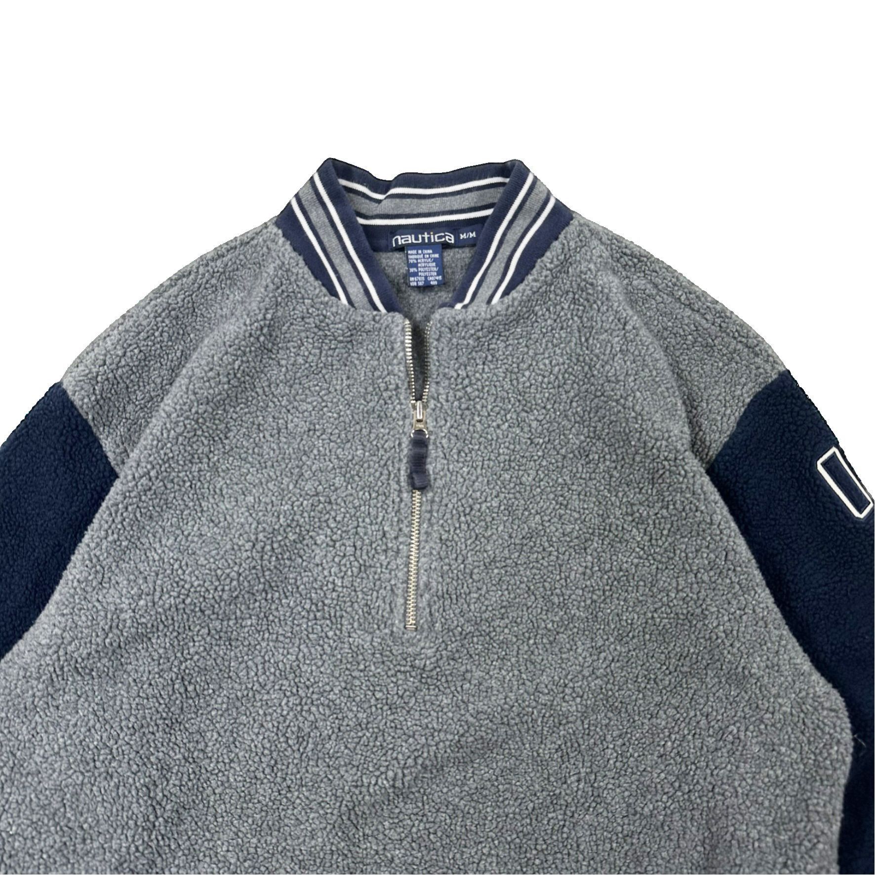 Vintage Vintage Nautica Sherpa Quarter Zip Sweater Size US M / EU 48-50 / 2 - 2 Thumbnail