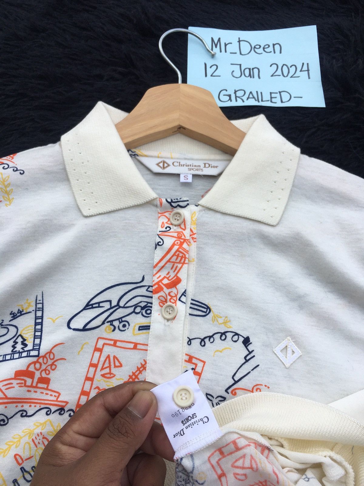Christian Dior Monsieur Rare Vintage Christian Dior Collar Shirt Size US S / EU 44-46 / 1 - 10 Thumbnail