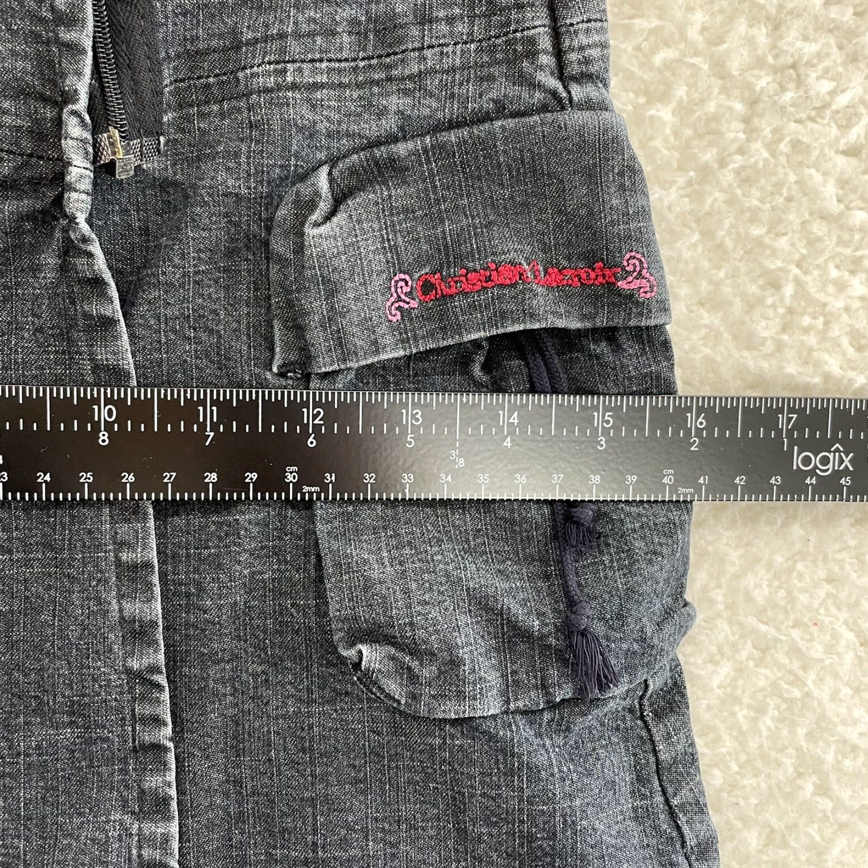 Christian Lacroix VINTAGE Christian Lacroix Mini Skirt XS Denim 0 24 Blue Cyber Fairy Grunge Women's 0 or 24? Size 26" / US 2 / IT 38 - 6 Thumbnail
