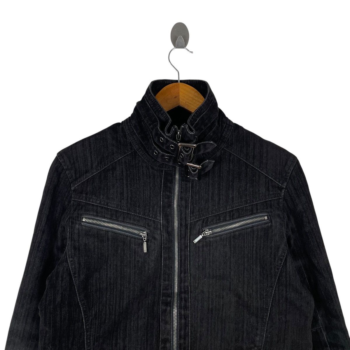 Japanese Brand Silver Moon Japan Denim Jeans Rider Jacket Size US M / EU 48-50 / 2 - 2 Thumbnail