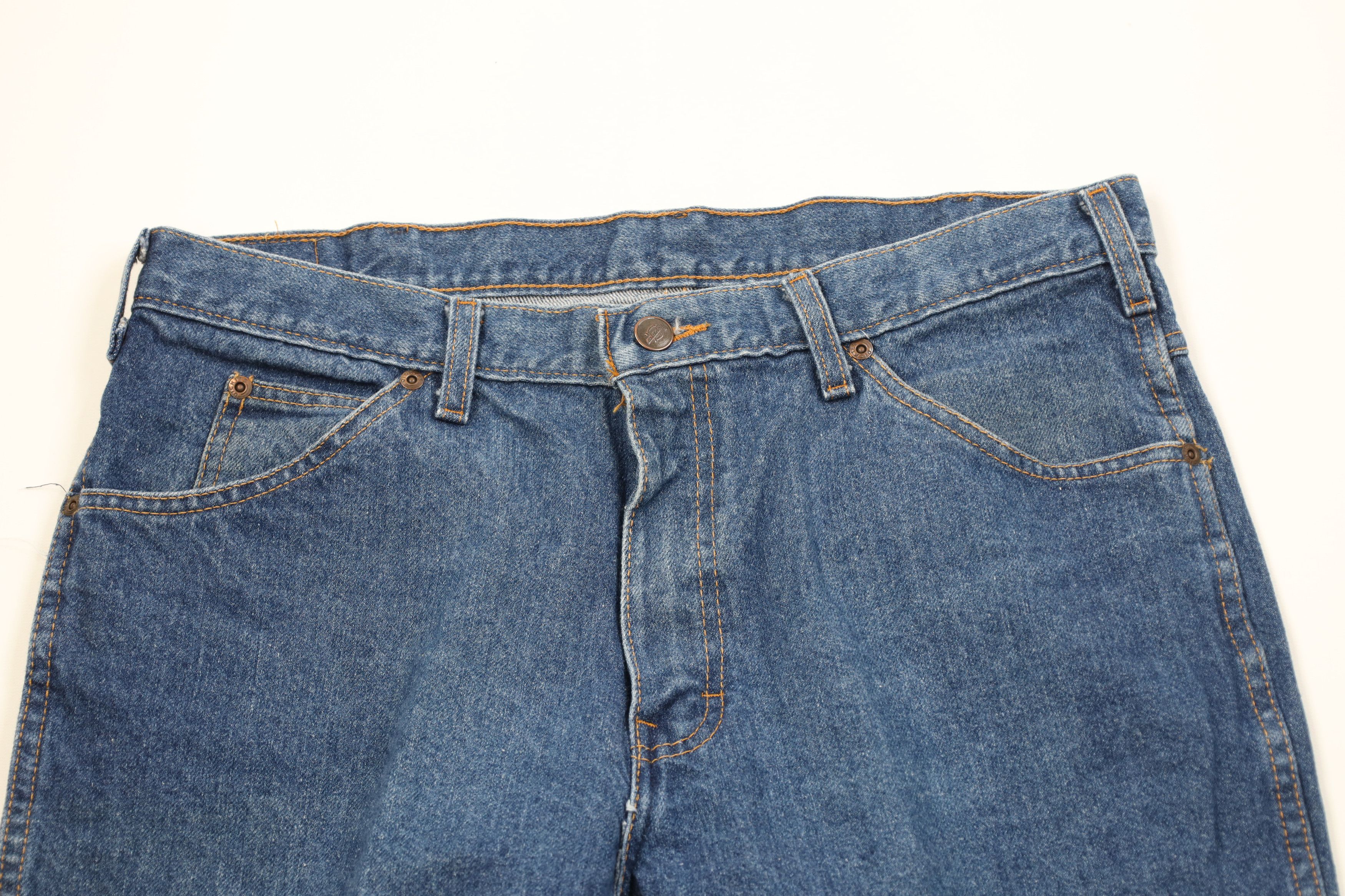 Dickies Vintage 90s Dickies Straight Leg Denim Jeans Blue Cotton Size US 34 / EU 50 - 2 Thumbnail