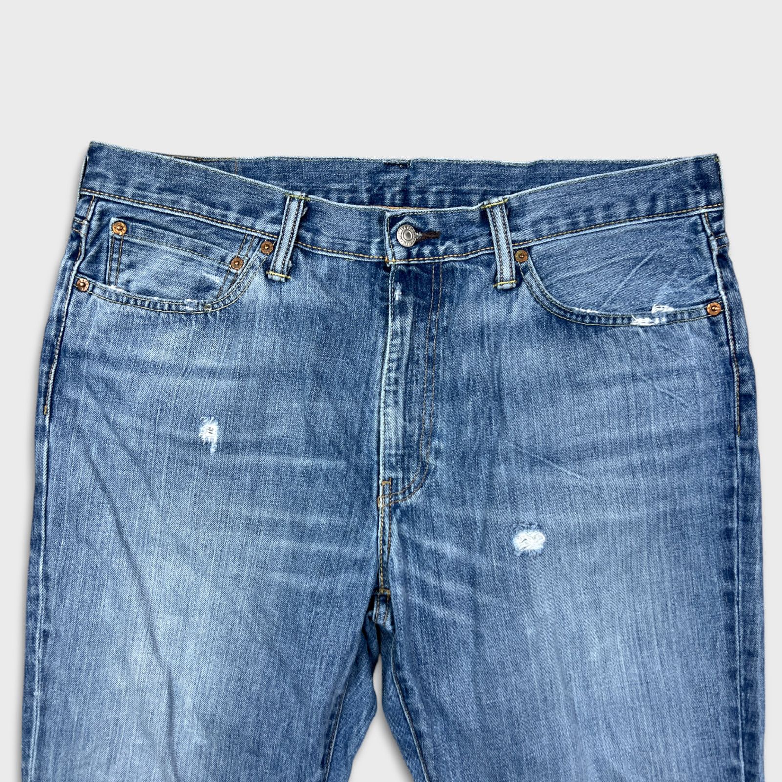 Levi's × Vintage Levi's 541 Jeans 36x30 Athletic Taper Distress Denim Pants Size US 36 / EU 52 - 2 Thumbnail