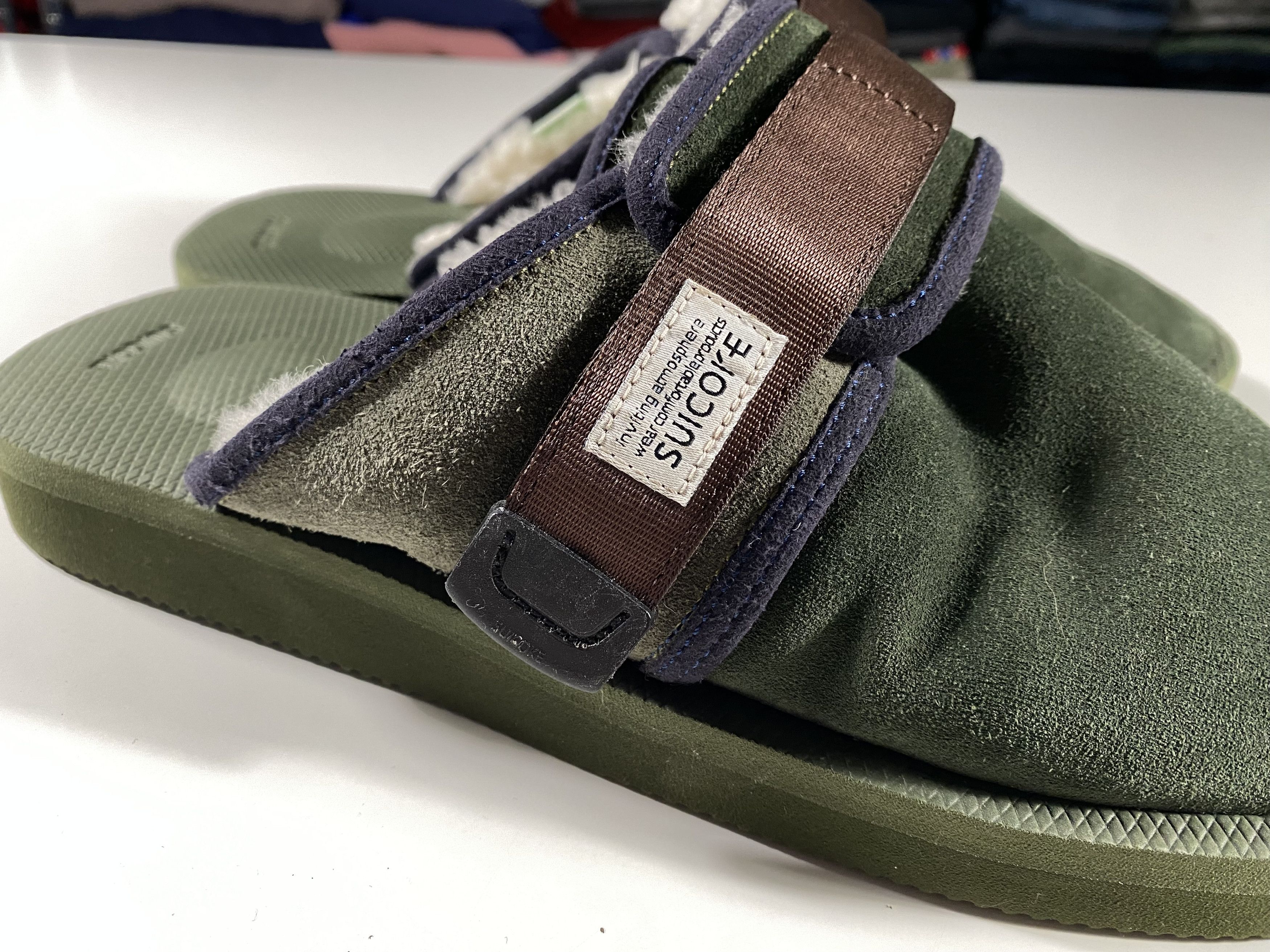 Suicoke Suicoke ZAVO-Mab Shearling Forest Green Mules Size US 11 / EU 44 - 3 Thumbnail