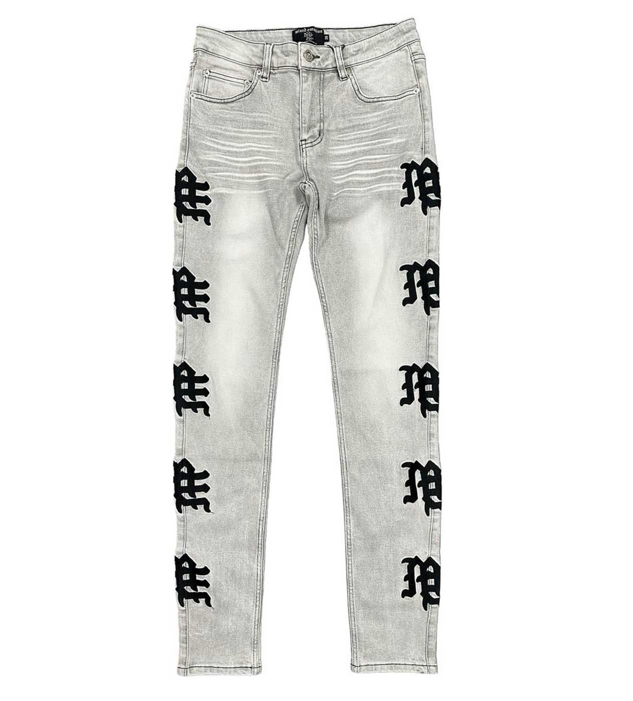 Other Mixed Emotions Monogram Denim Grey Wash Size US 36 / EU 52 - 1 Thumbnail